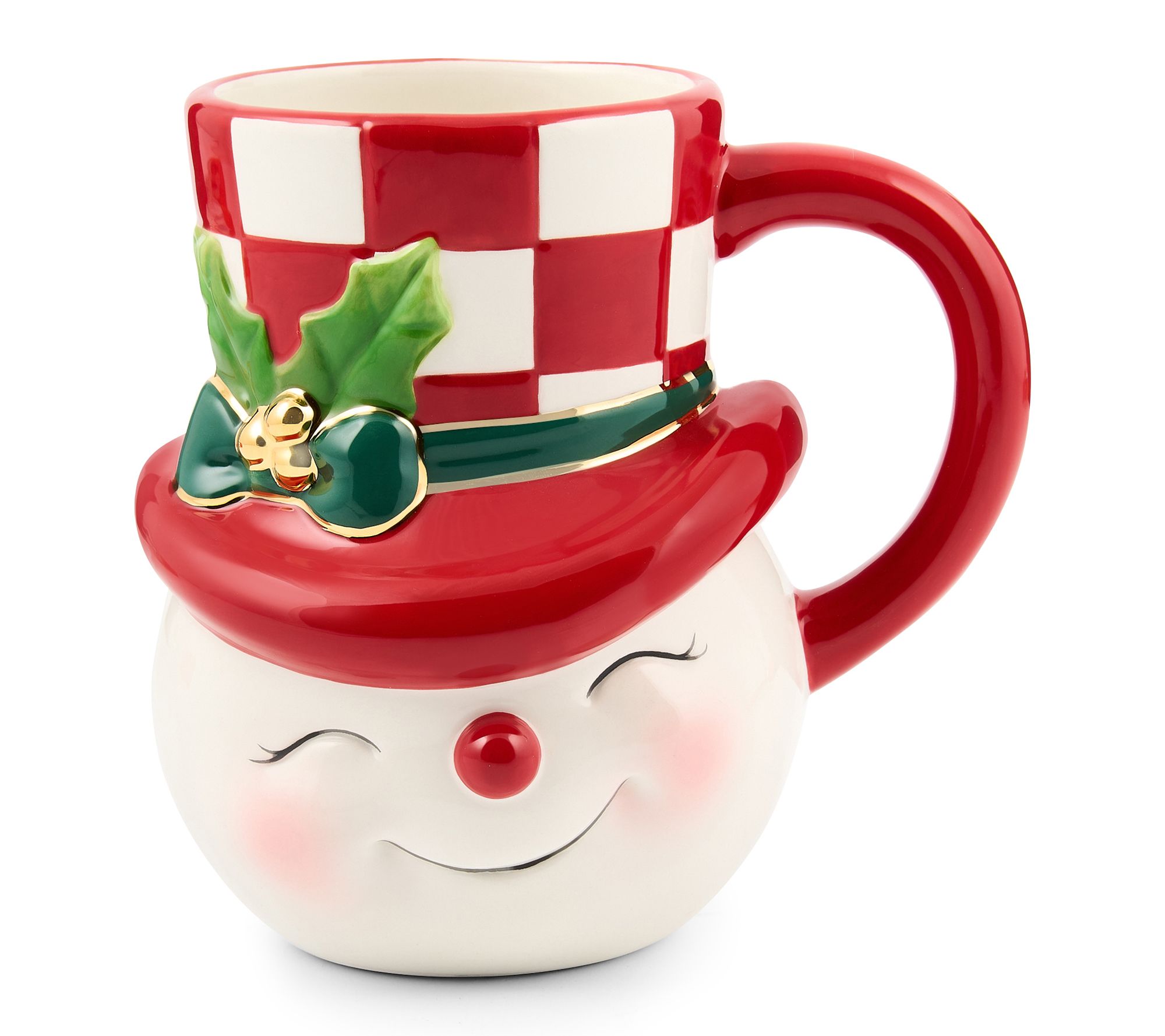 MacKenzie- Childs Nostalgia Snowman 20oz Mug