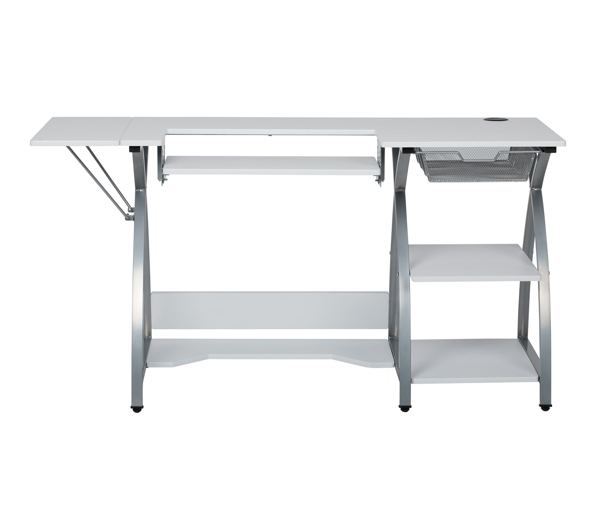 Sew Ready Comet Plus Hobby/Sewing Desk with Fold-Down Top