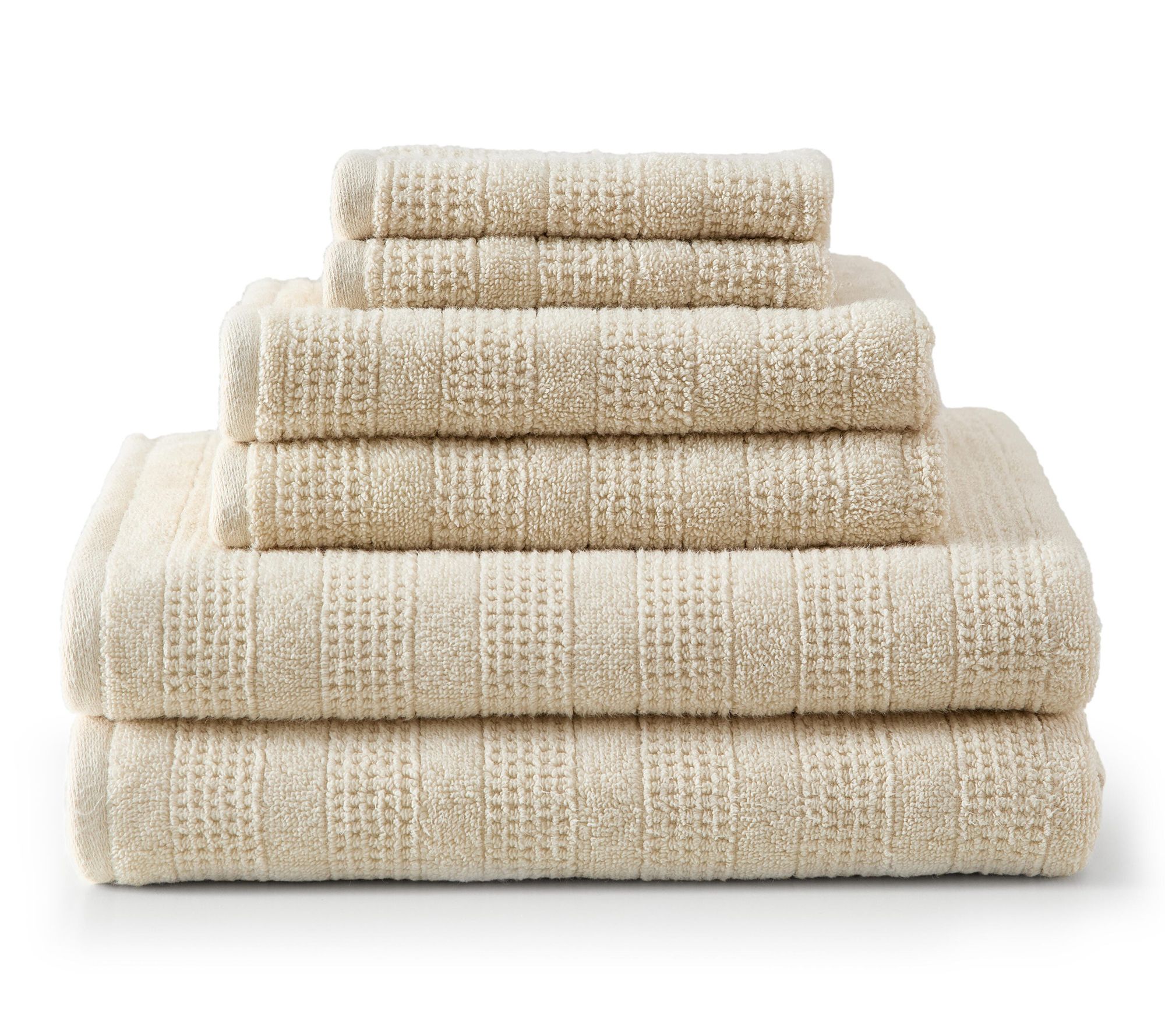 Martha Steweart Bedford Cottage Wheat 6-Piece Cotton Towel Set