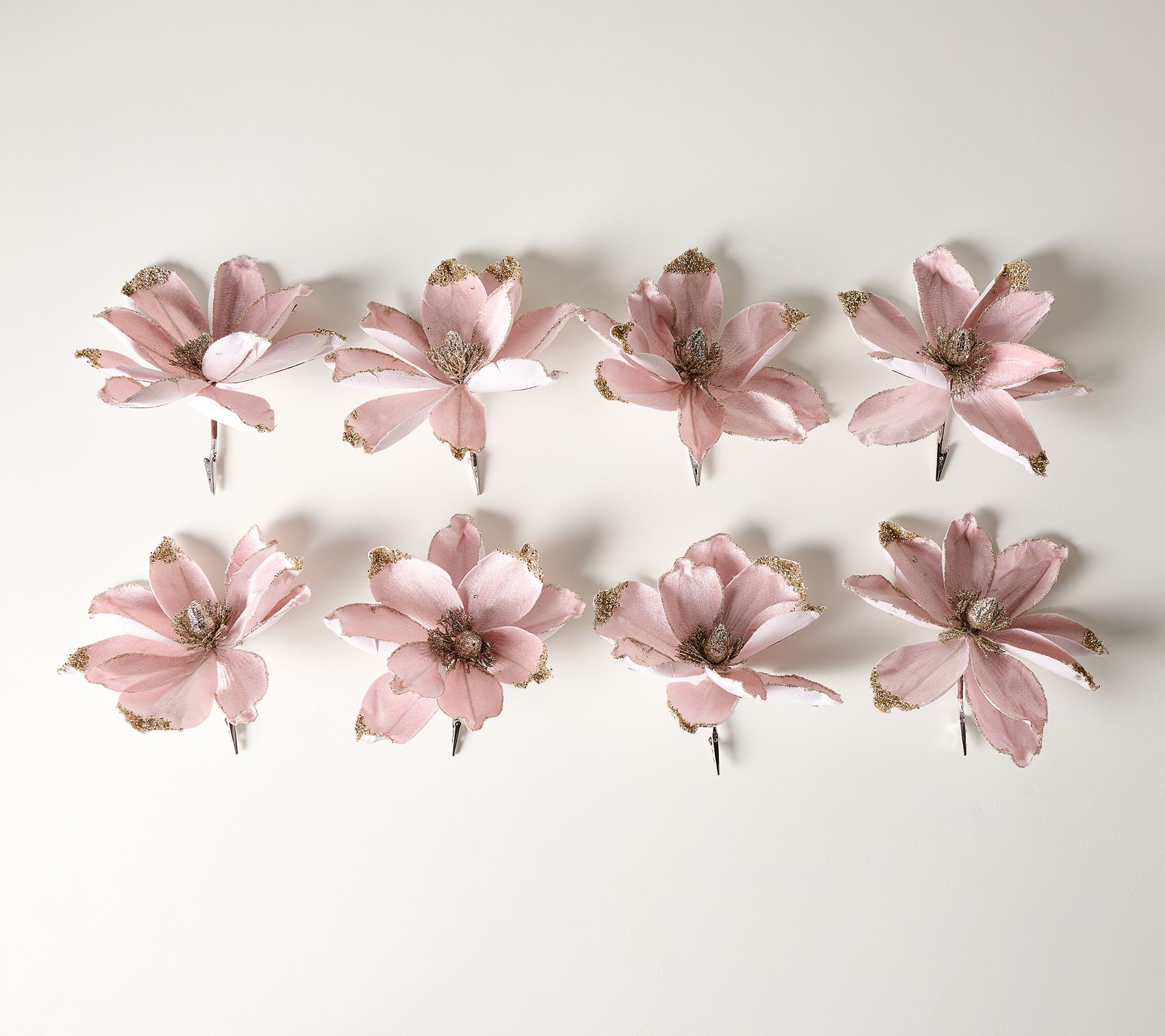 Set of 8 Magnolia Clips by Valerie