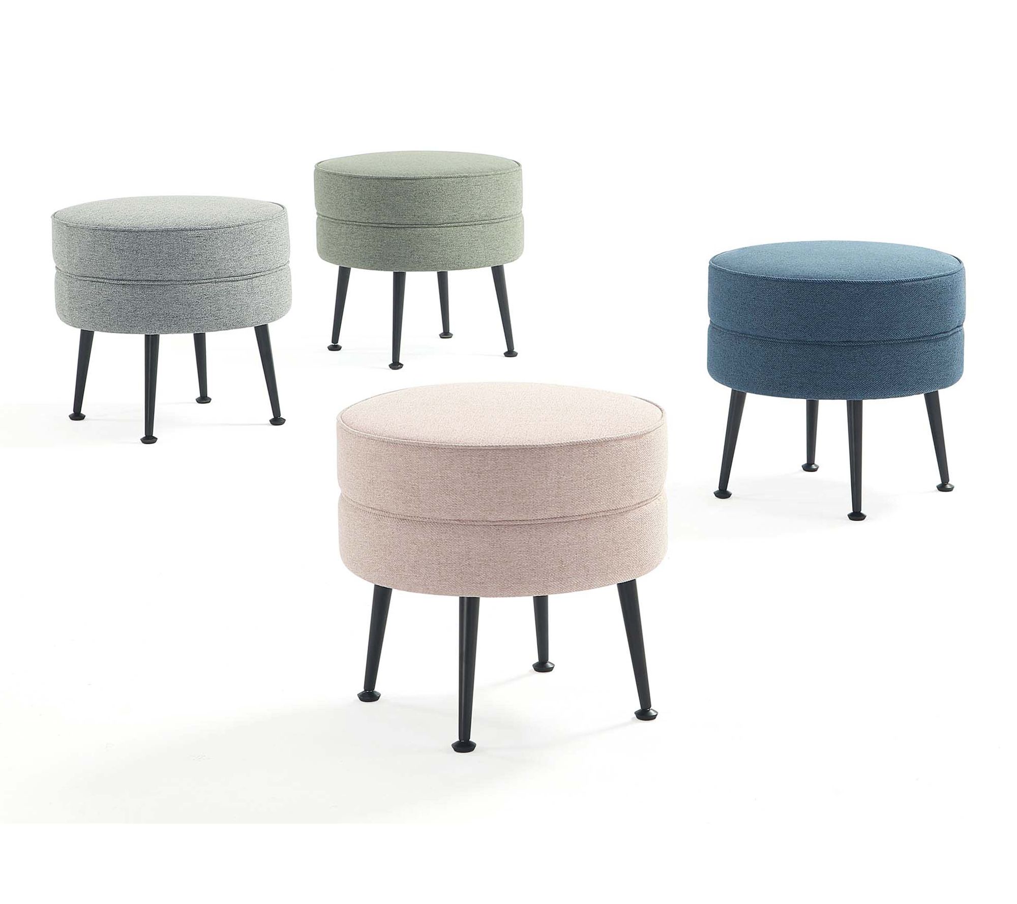 Manhattan Comfort Bailey 4-Piece Accent Ottoman