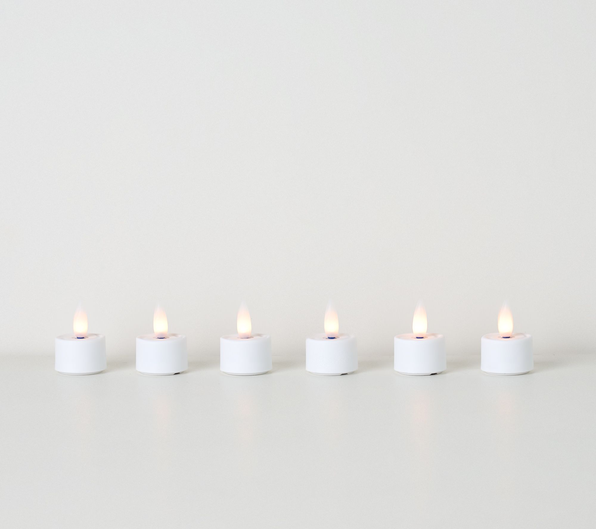 Home Bliss Set of 6 Rechargeable Flameless Tealights