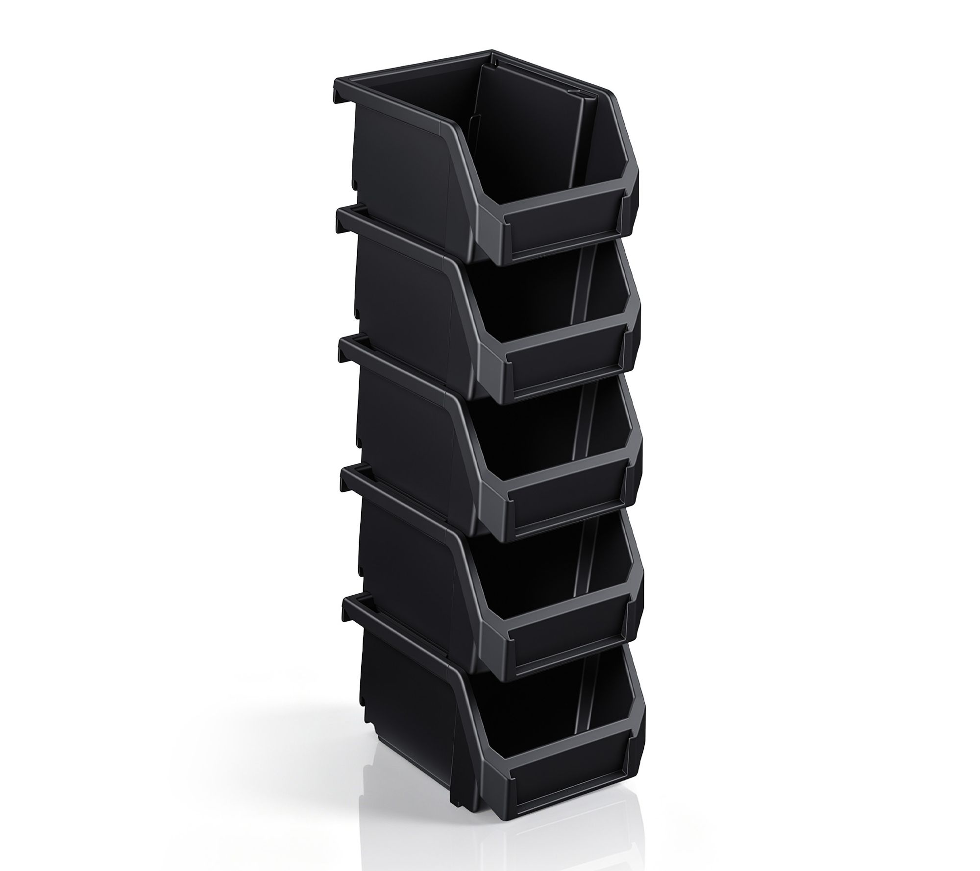 Sorbus Open Front Garage Plastic Storage Bin - X-Small, 5 PK - QVC.com