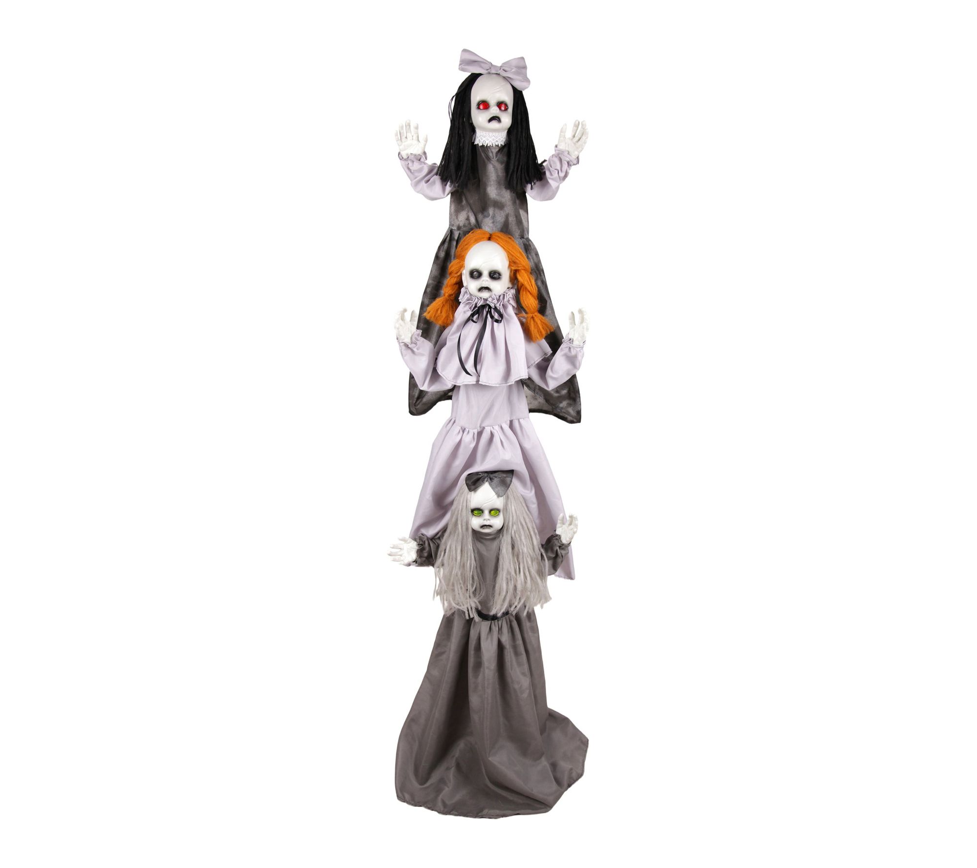 Haunted Hill Farm 5.7-Ft. Triple Zombie Girls Animatronic | QVC