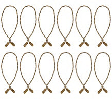  Haute Decor Set of 12 20" Decorative Twist Ties with Hidden Wire - H213137