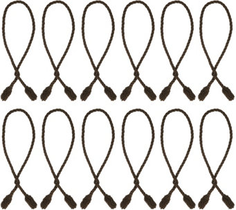 Haute Decor Set of 12 20" Decorative Twist Ties with Hidden Wire - H213137