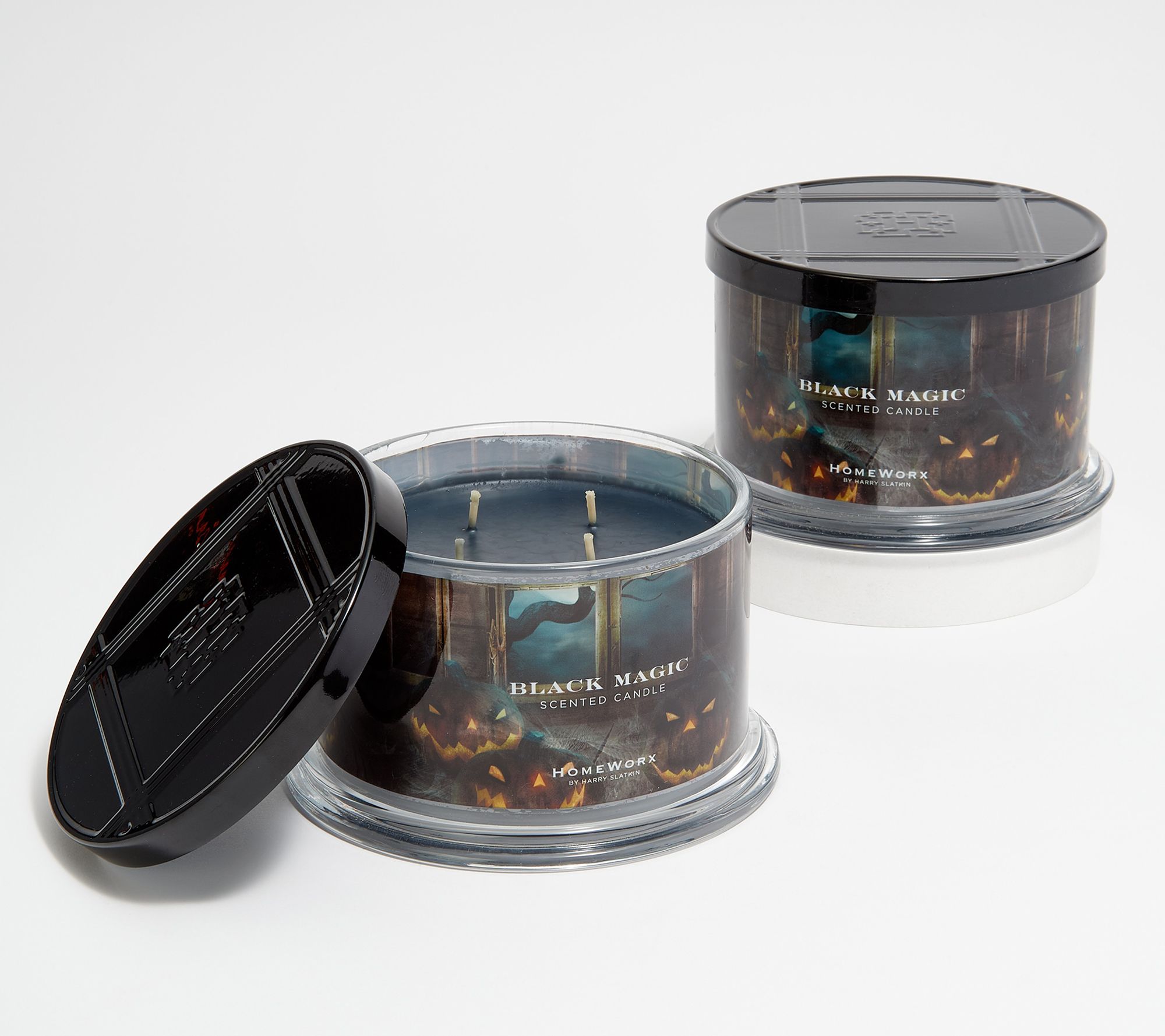 HomeWorx By Harry Slatkin S 2 Black Magic 18oz Candles QVC Com   H227637.001