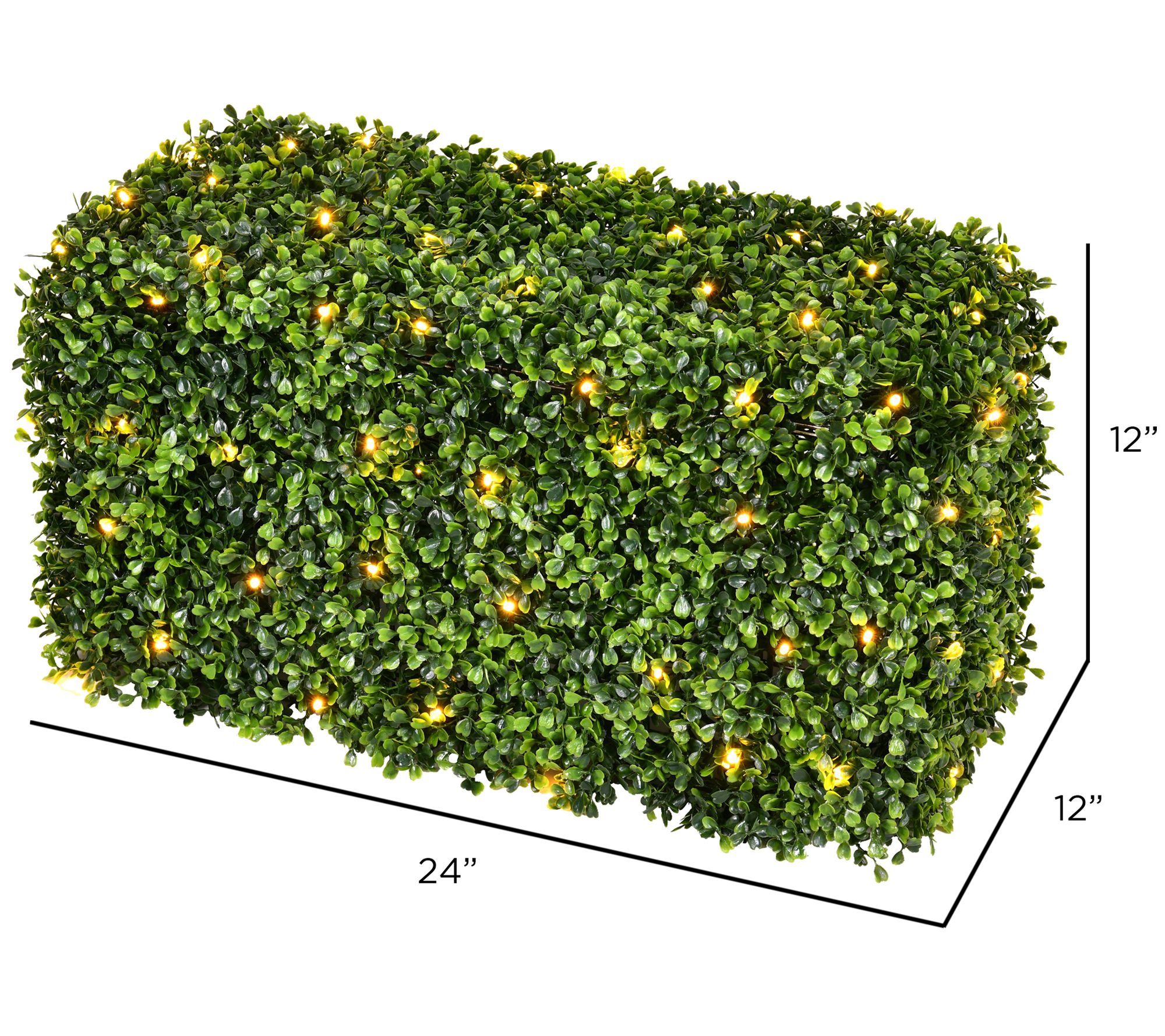 Vickerman Artificial Green Boxwood Hedge, UV Resistant