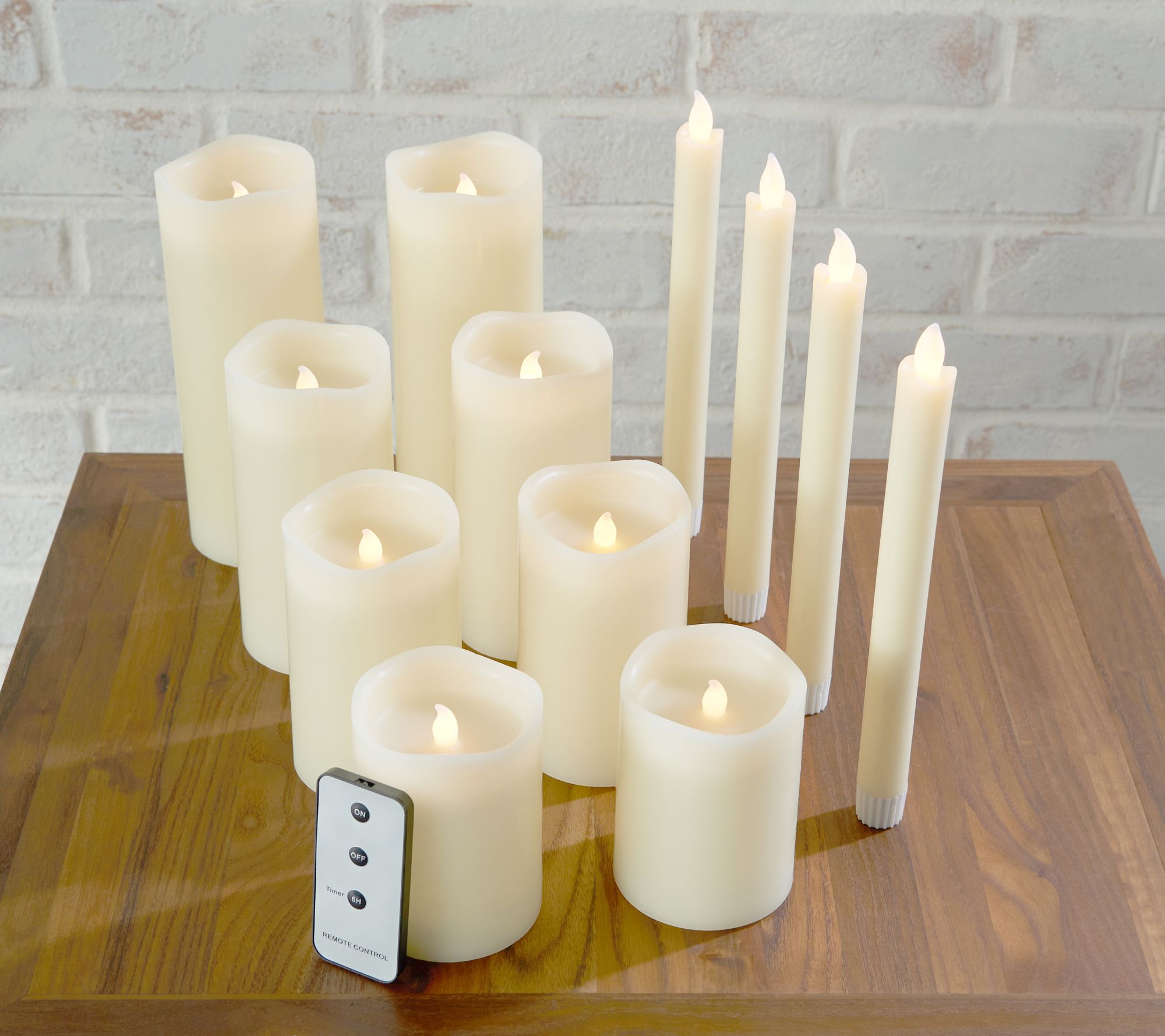 Tea Light Box Ornament With Flickering LED Candle 