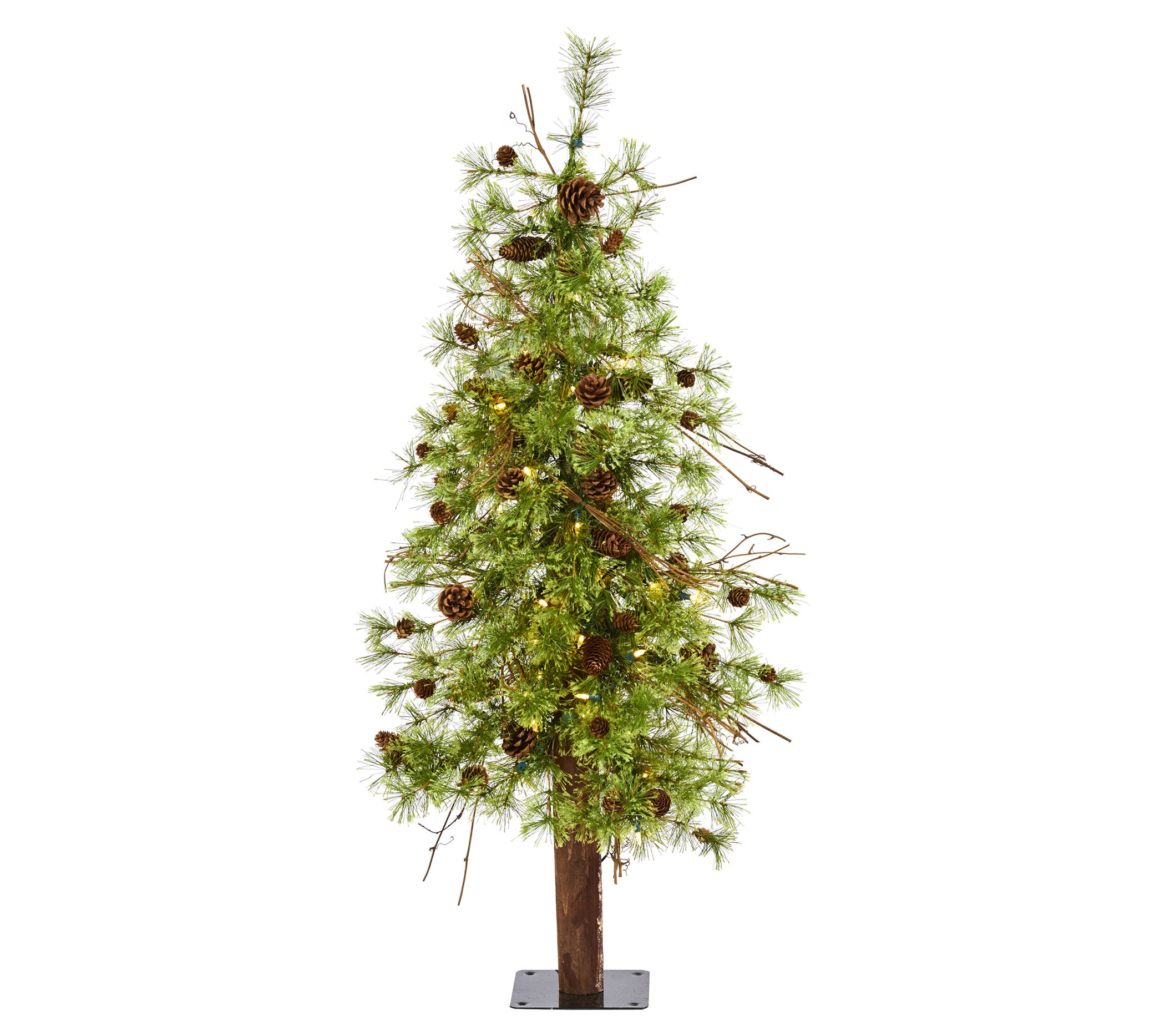 Nearly Natural 4' Christmas Tree w/50 multifunction LED