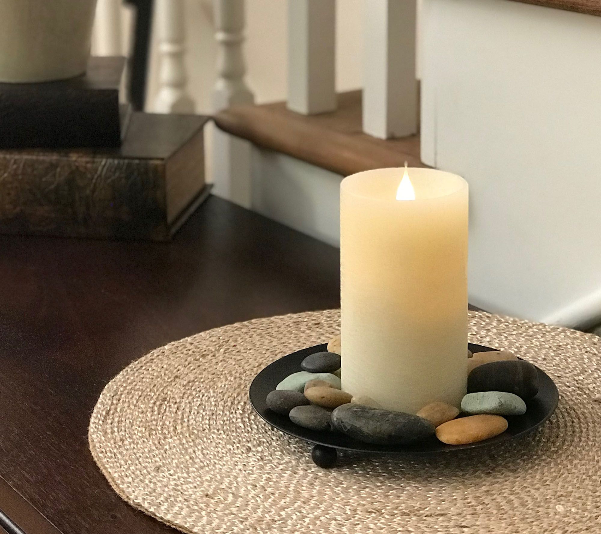 Pacific Accents Solare Flat Top 3" x 5" Flameless Candle