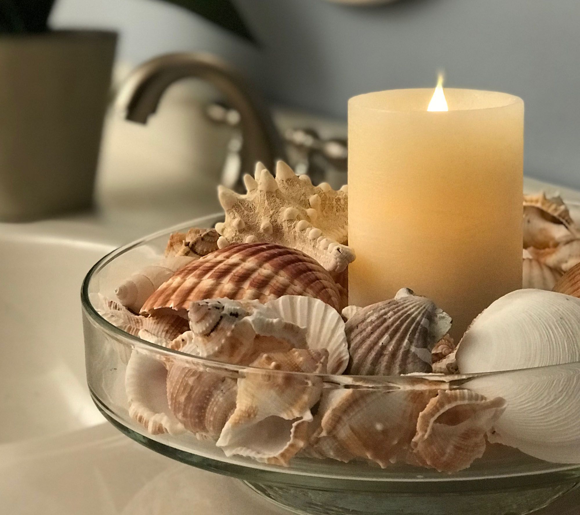 Pacific Accents Solare Flat Top 3" x 5" Flameless Candle