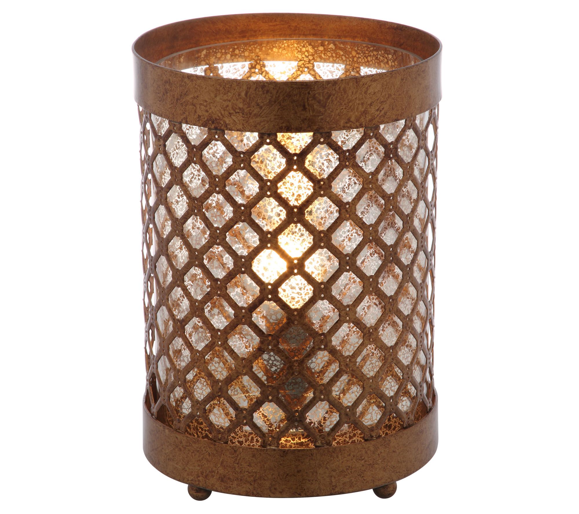 Borden Set of (2) 111/2" Hurricane Lamps by Valerie