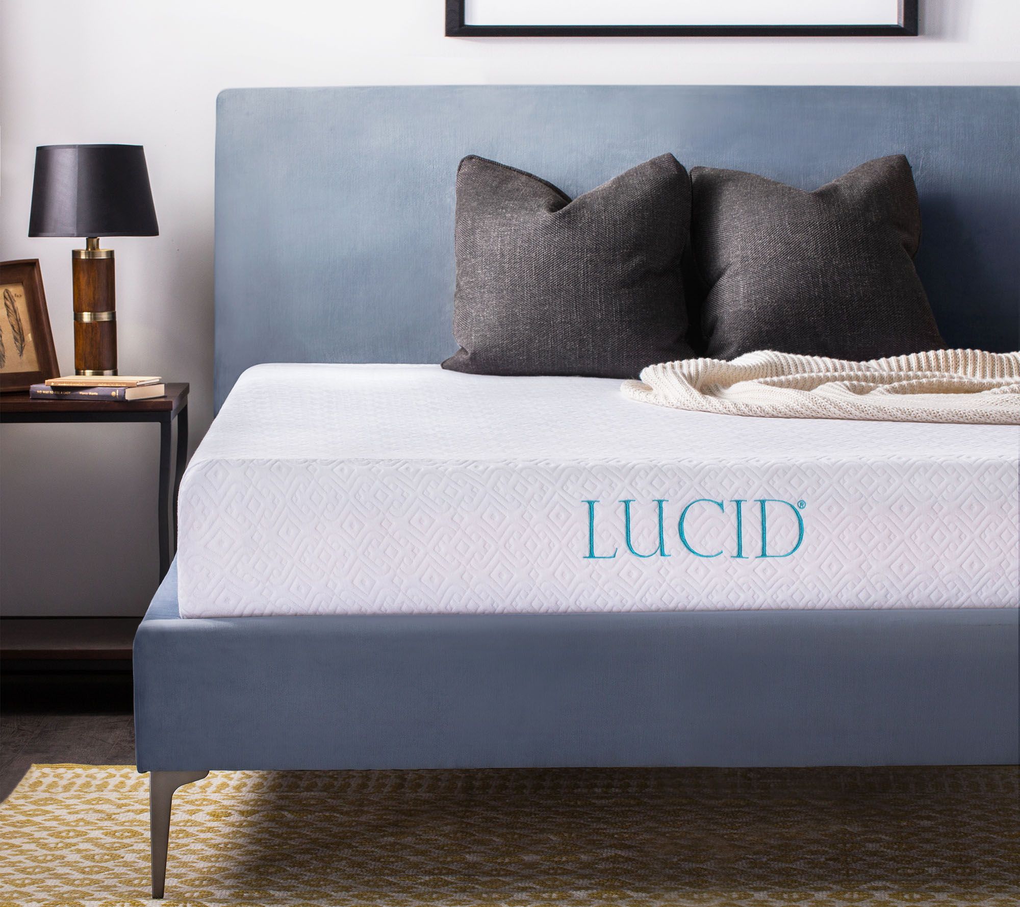 Lucid 10" Gel Memory Foam Cal King Mattress - QVC.com