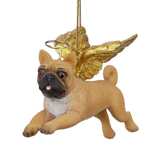 Design Toscano Holiday Angel Pug Dog Ornament