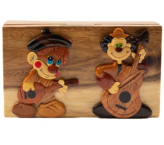 Carver Dan's Clowning Around Puzzle Box with Magnet Closures