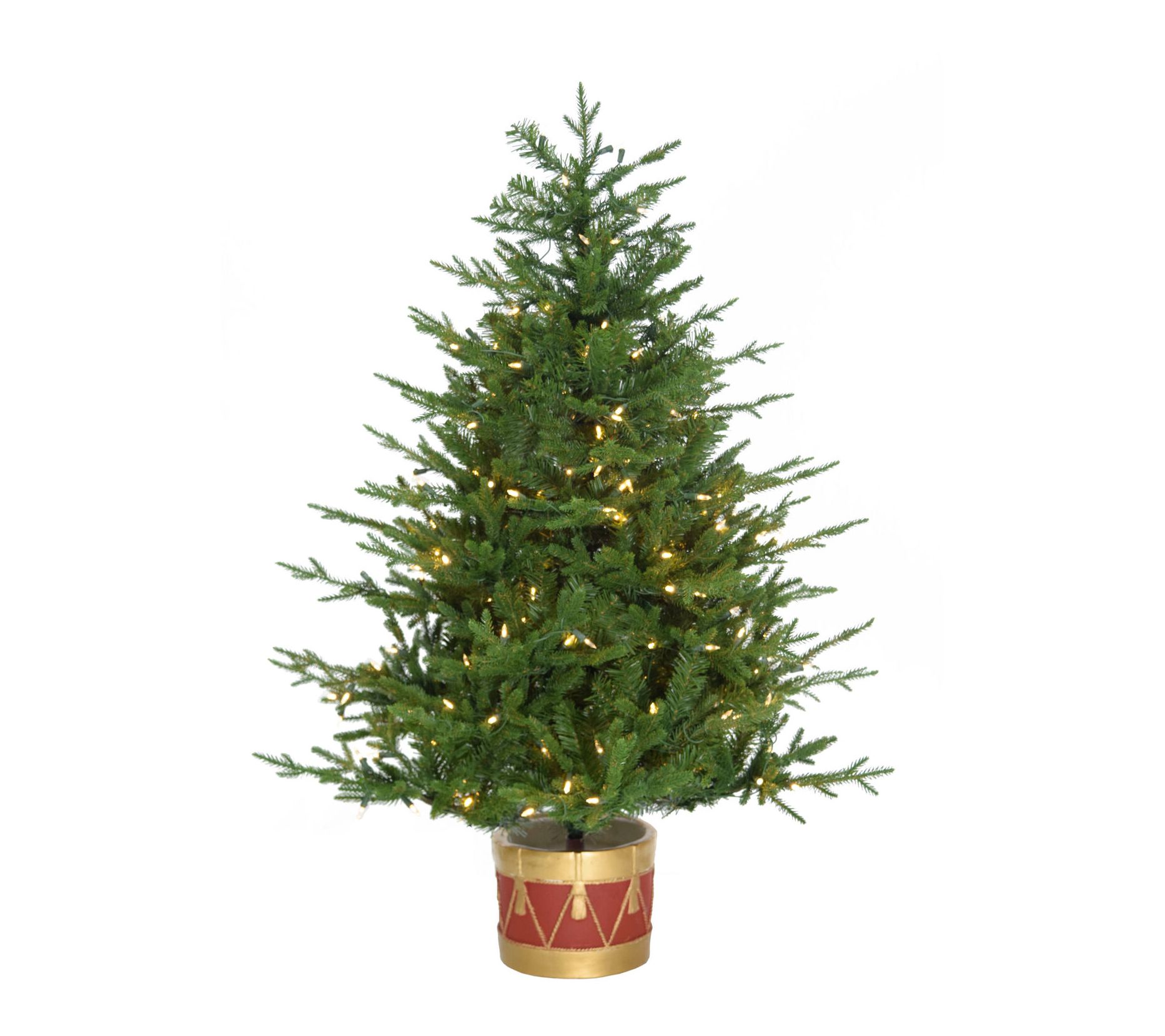 Fraser Hill Far m 4' Adirondack Prelit Potted Tree