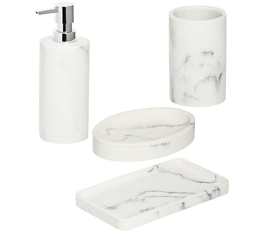 Honey-Can-Do 4-Piece Modern Bathroom Accessories Set