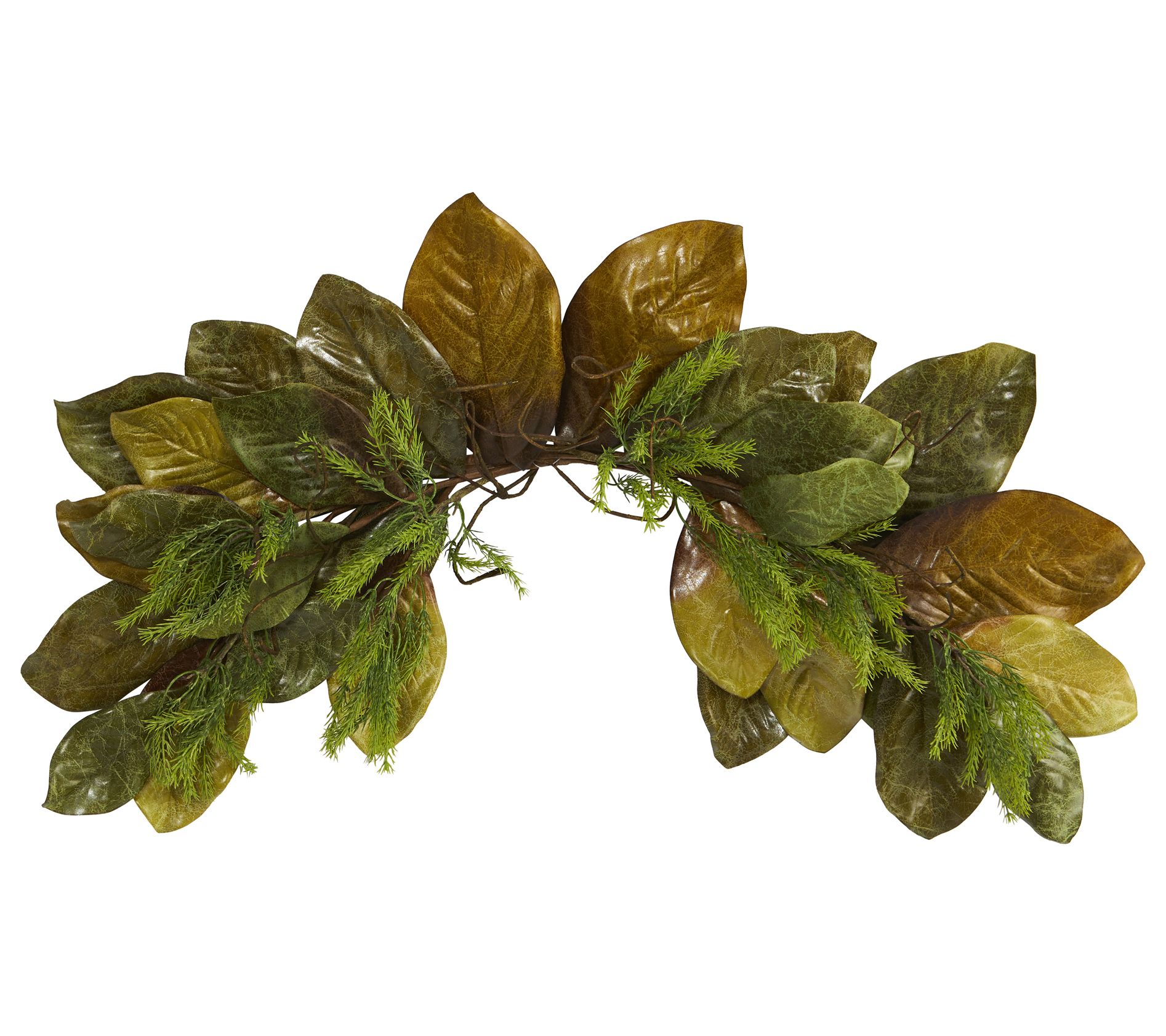 Nearly Natural 35" Fall Magnolia Leaf Artificial Swag