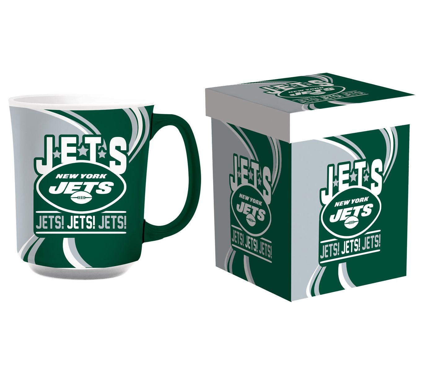 Evergreen NFL 14-oz Ceramic Mug with Matching Box