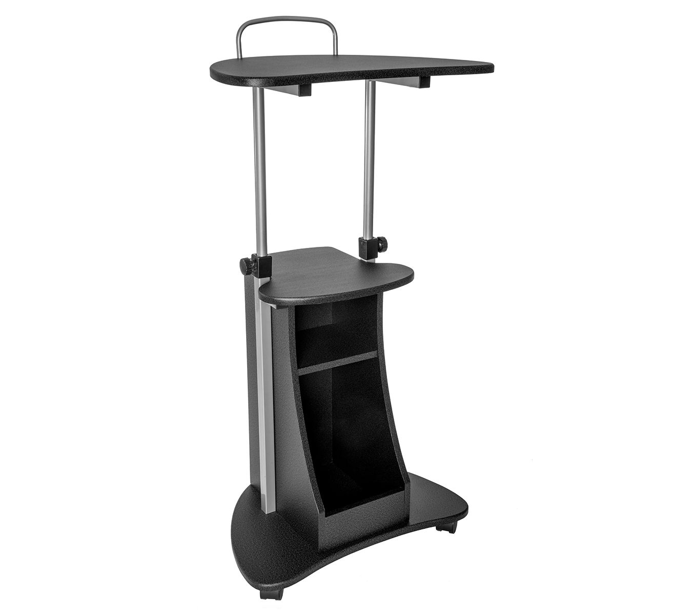 SittoStand Adjustable Height Laptop Cart WithStorage