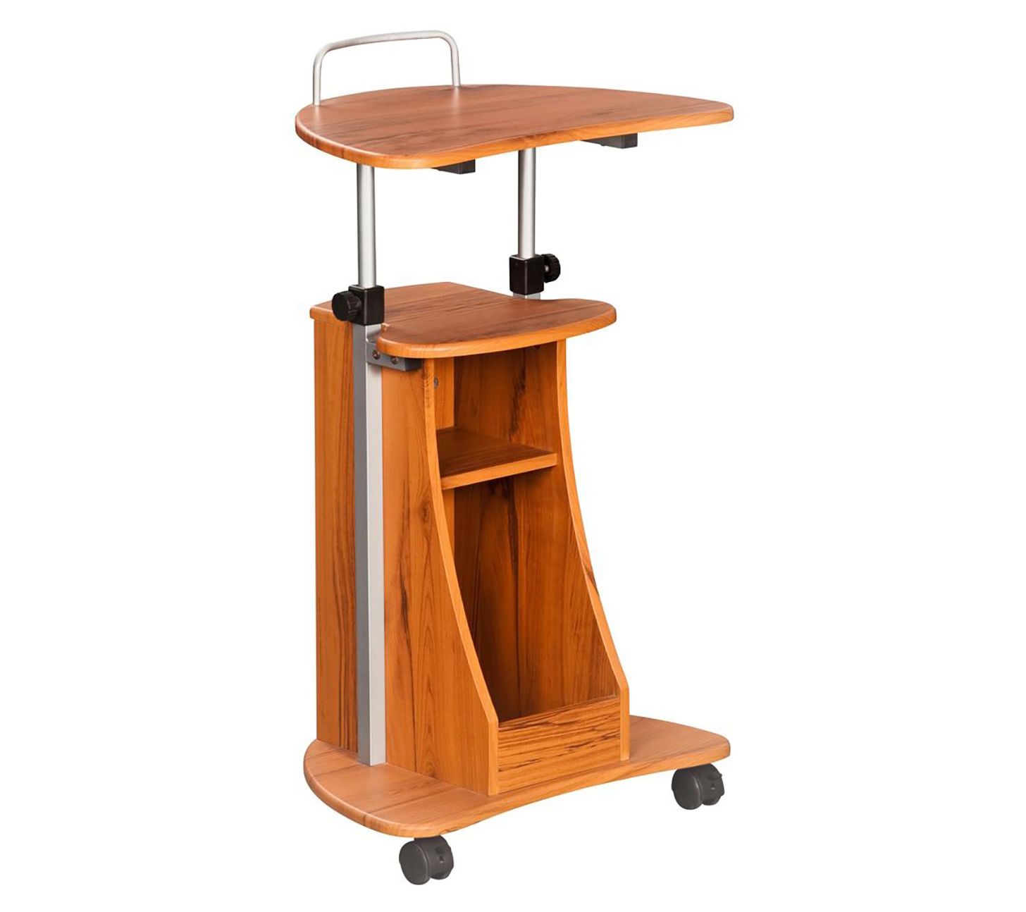 Techni Mobili Sit-to-Stand Rolling AdjustableLaptop Cart