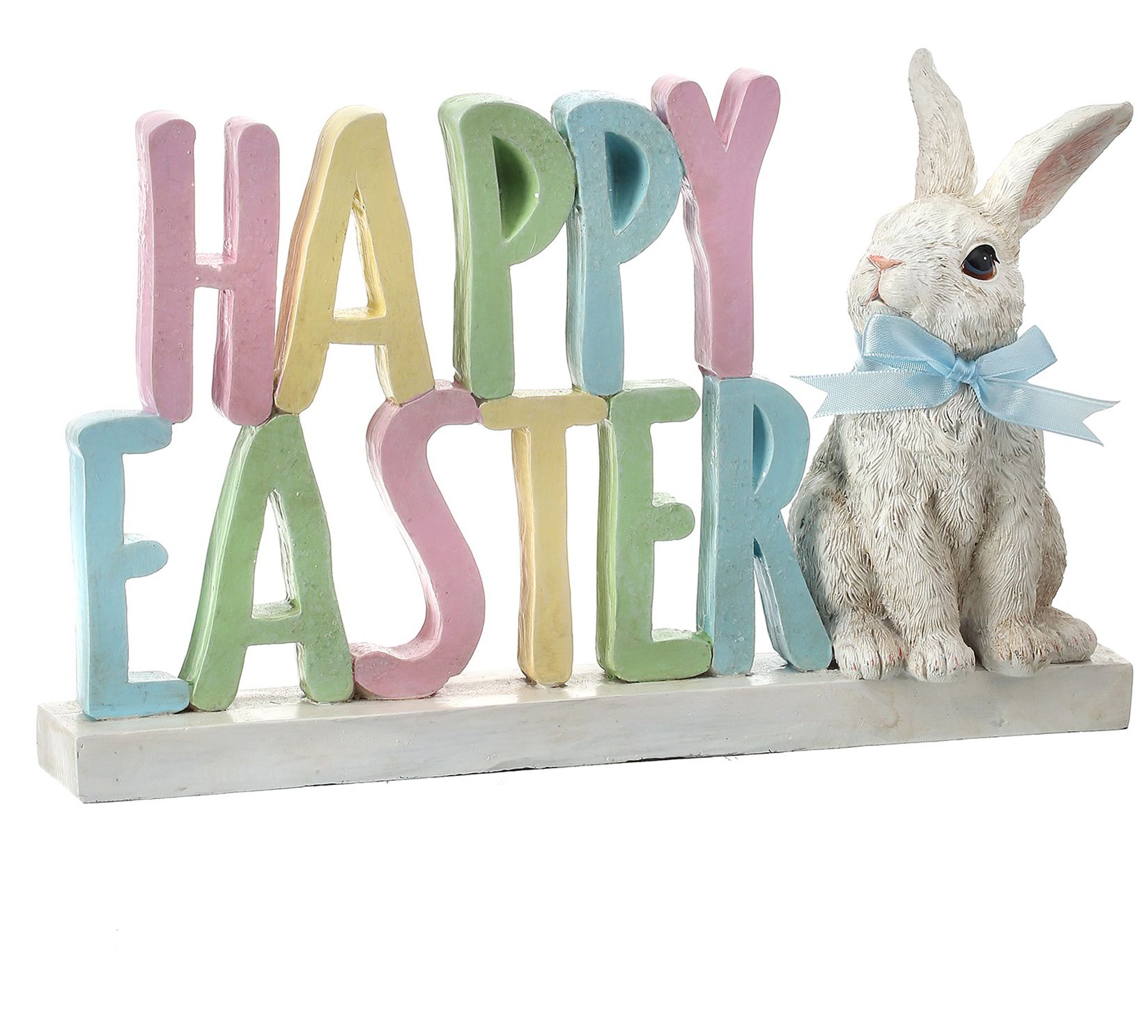 "Happy Easter" W Bunny 10.5" By Valerie