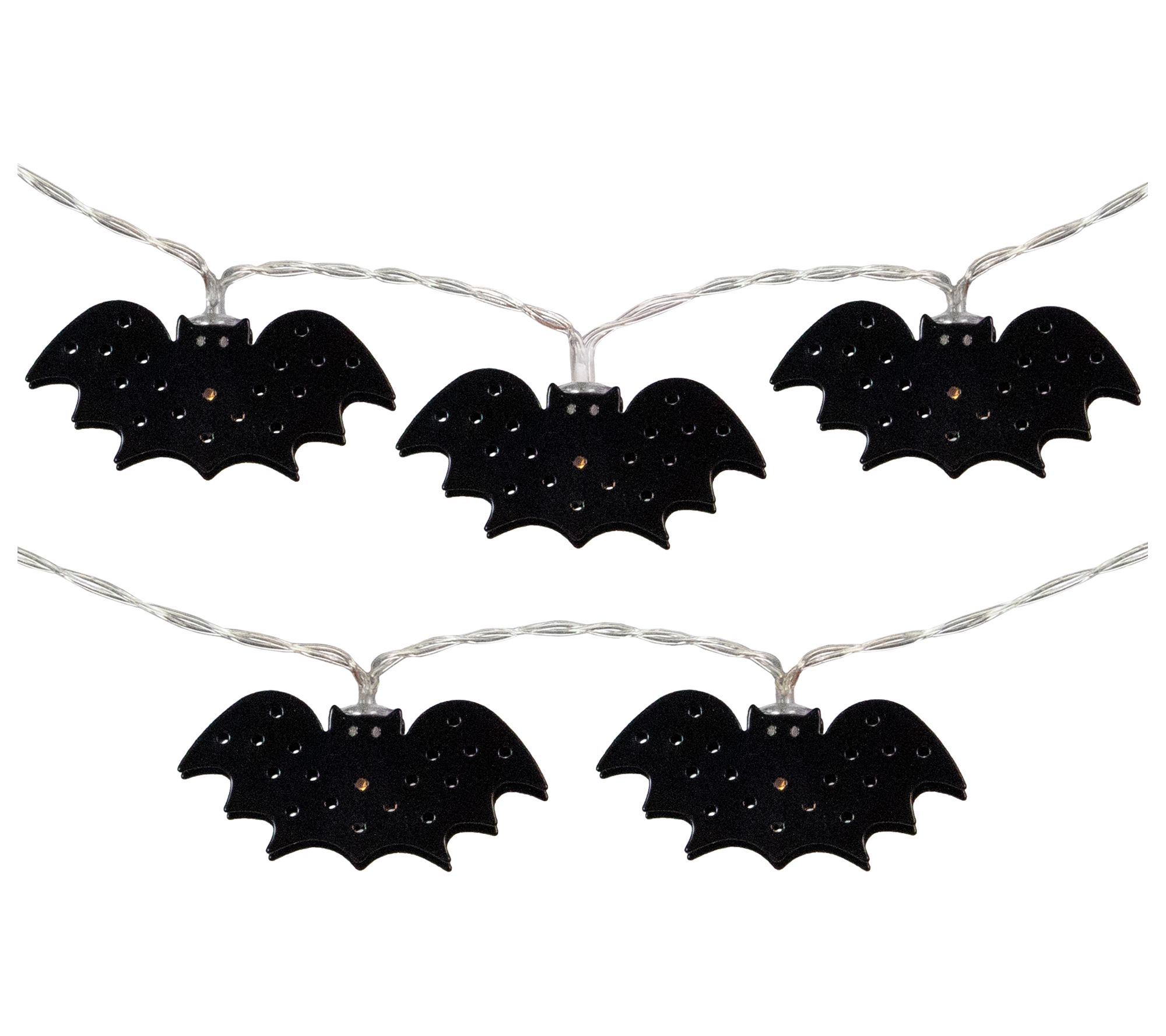 Northlight 10-Count LED Halloween Bat Fairy Lights 4.25ft