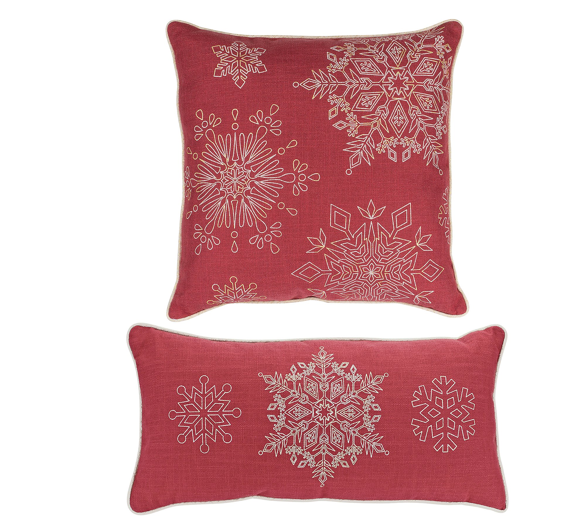 Melrose Snowflake Pillow (Set of 2)