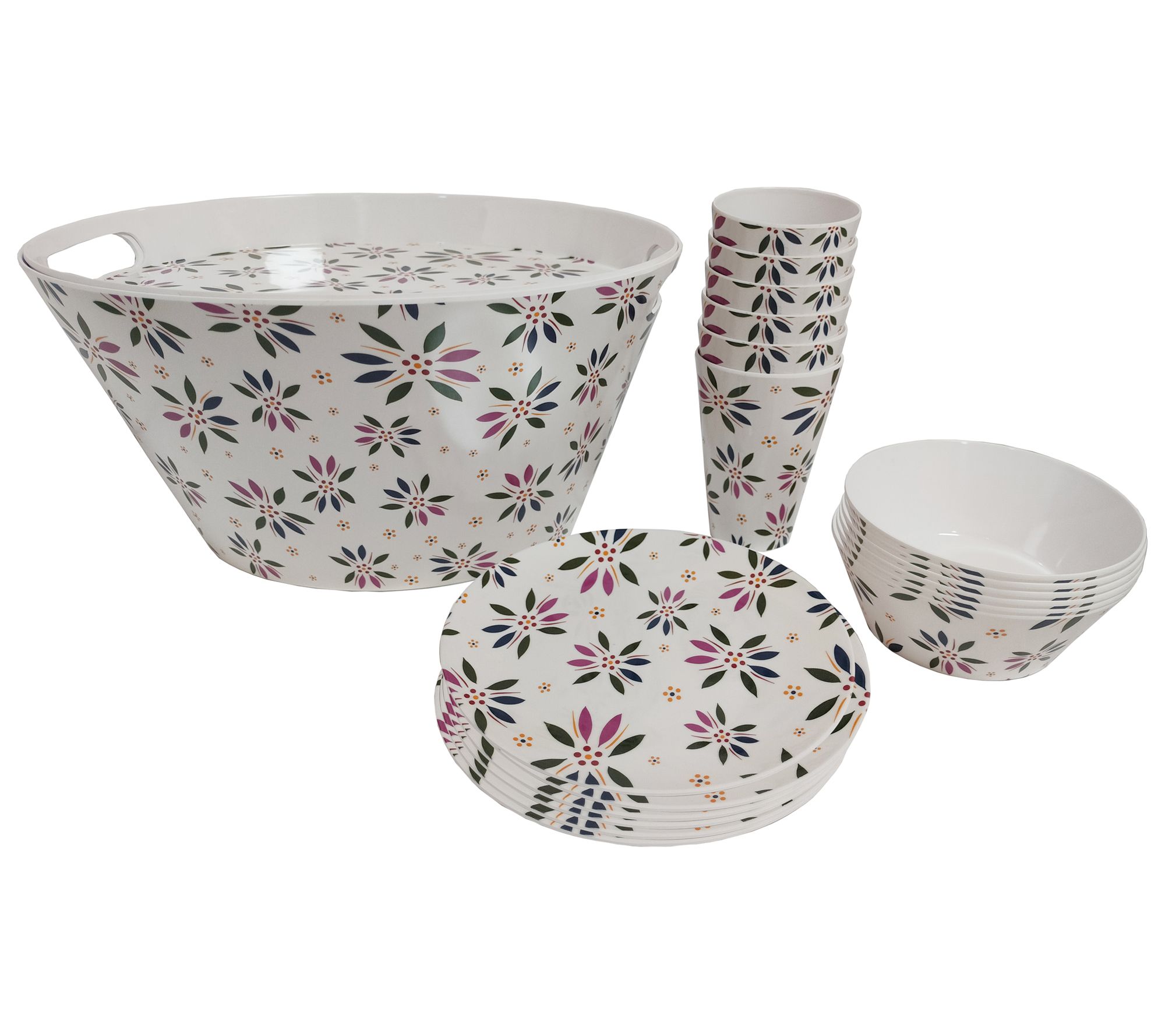 Temp-tations Old World 20-Piece Melamine Party Bucket Set