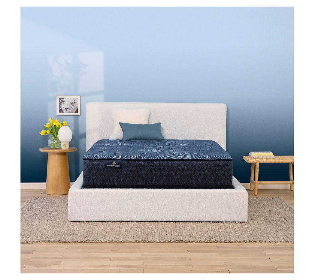 Serta Cobalt Calm 13.25" Plush Mattress Set -King