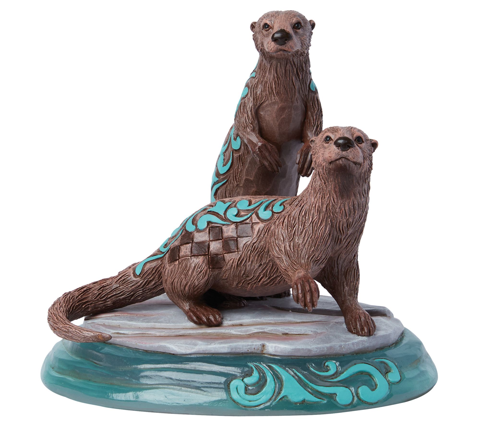 Jim Shore Animal Planet River Otter Pair