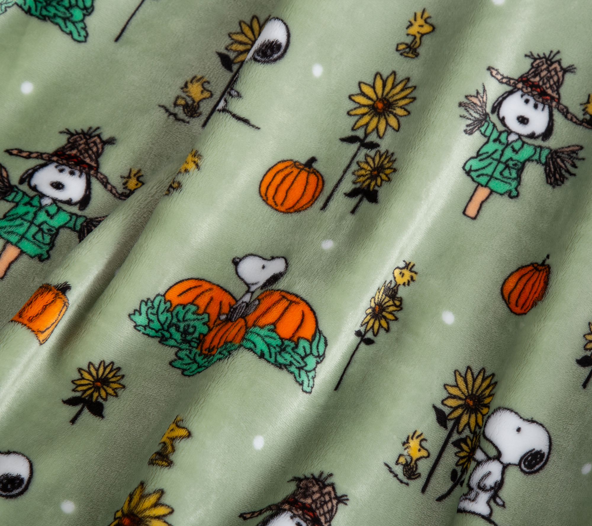 Berkshire Peanuts Harvest Plush 55x70 Throw - QVC.com