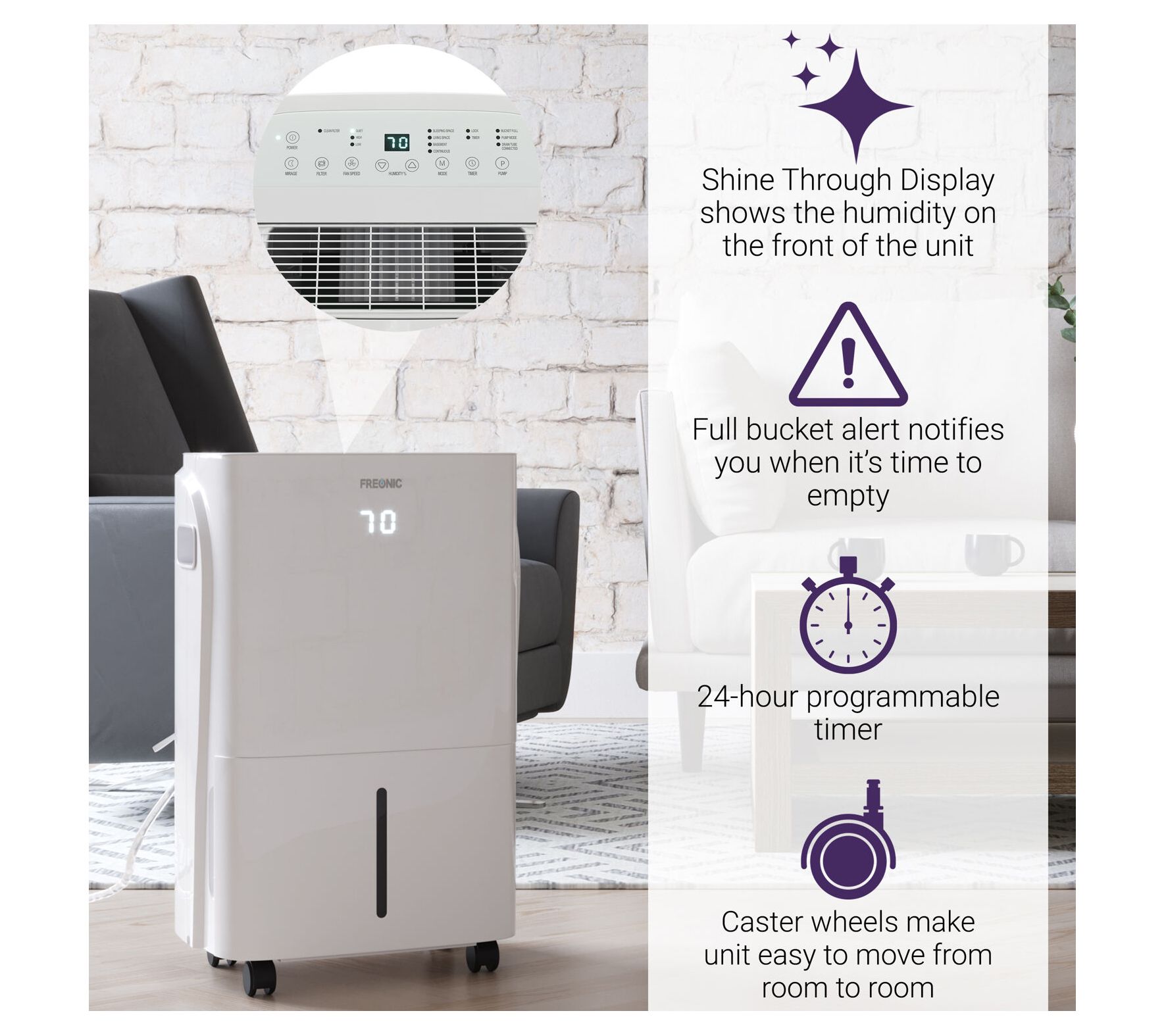 Freonic Energy Star 35Pint Dehumidifier