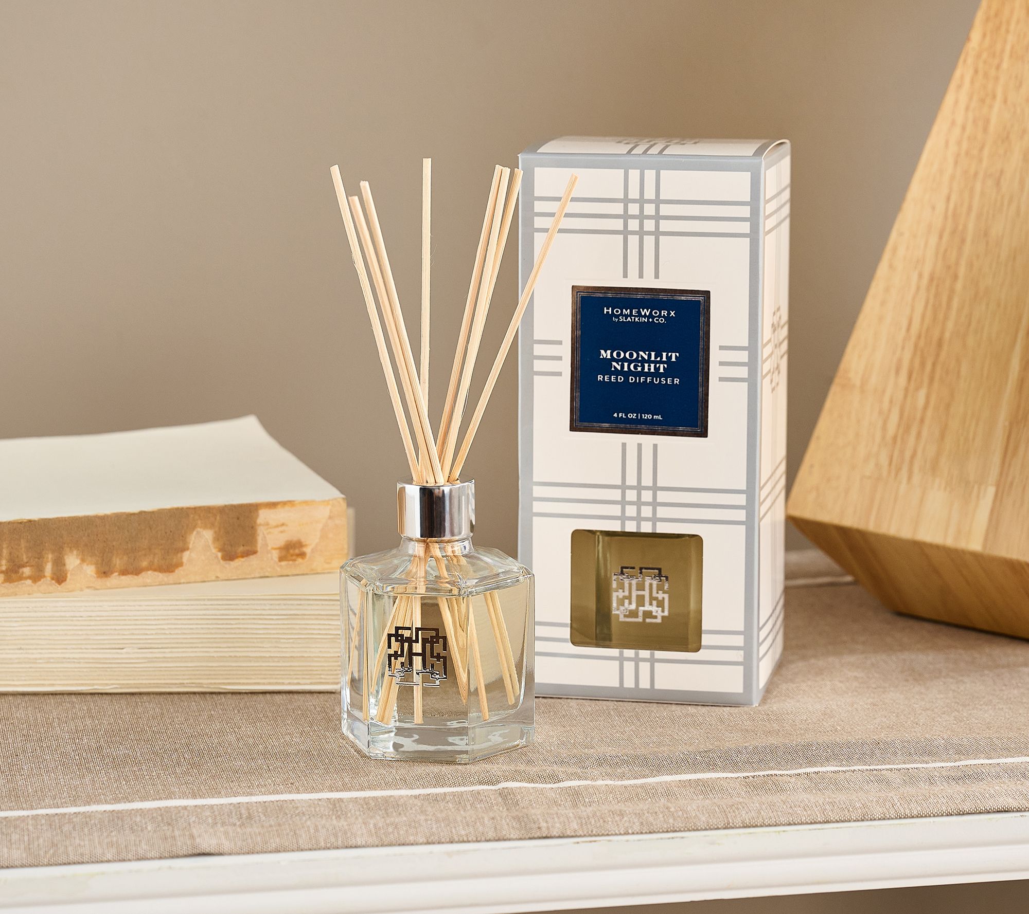 "As Is" HomeWorx by Slatkin & Co. S/2 Moonlit Night Diffusers