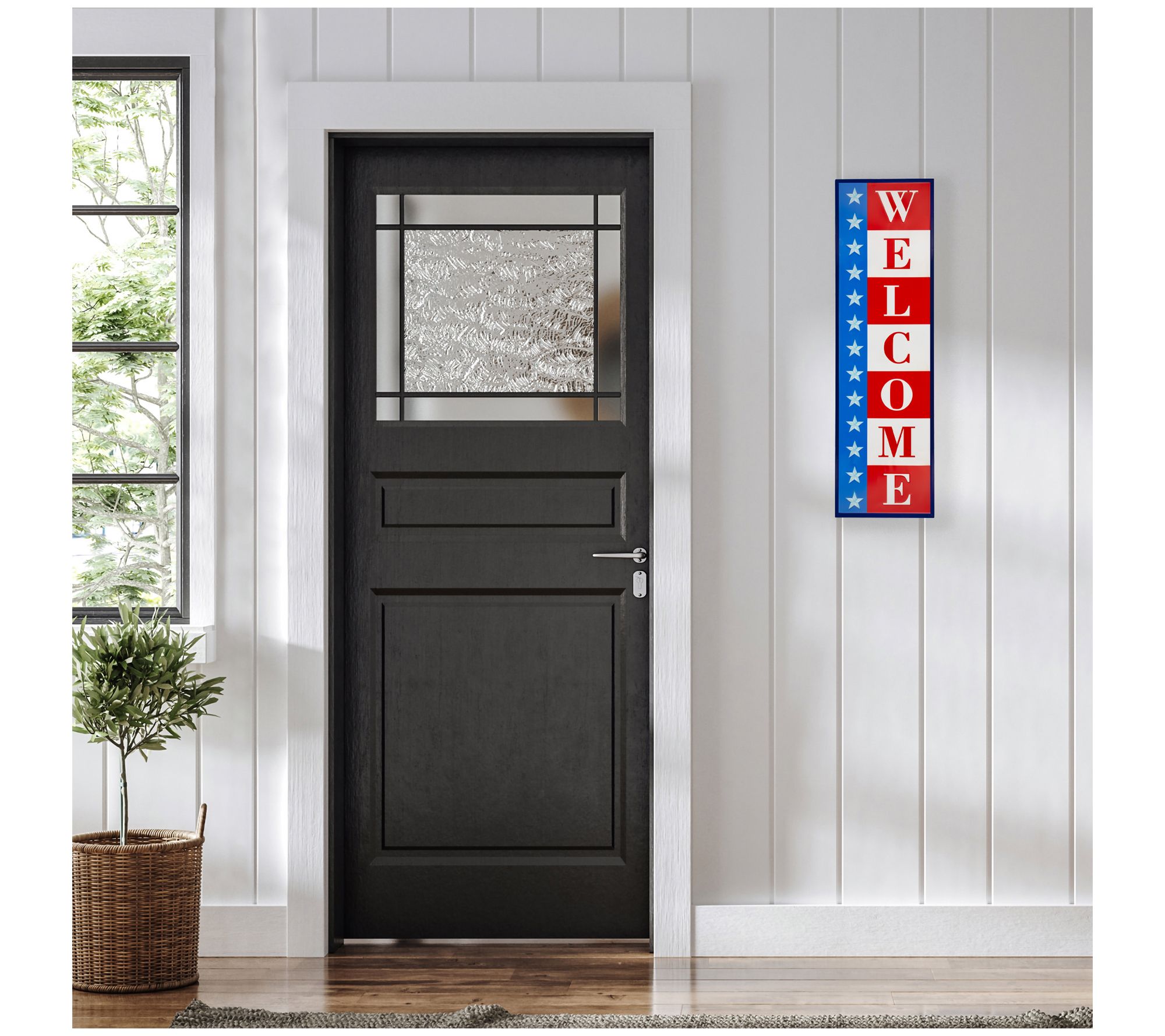 Northlight 40" American Welcome Metal Wall Sign