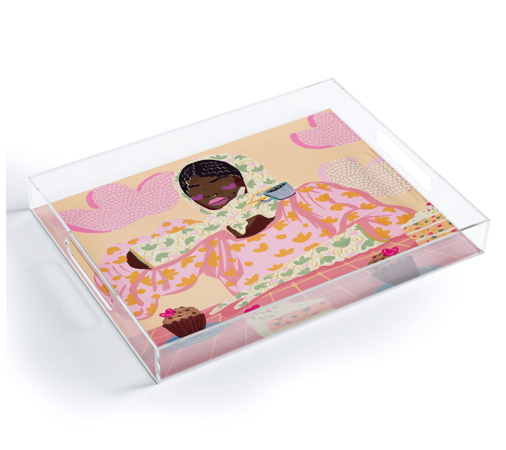 Deny Designs Acrylic Tray -Sweet Elegant by Lee la Makes Noise