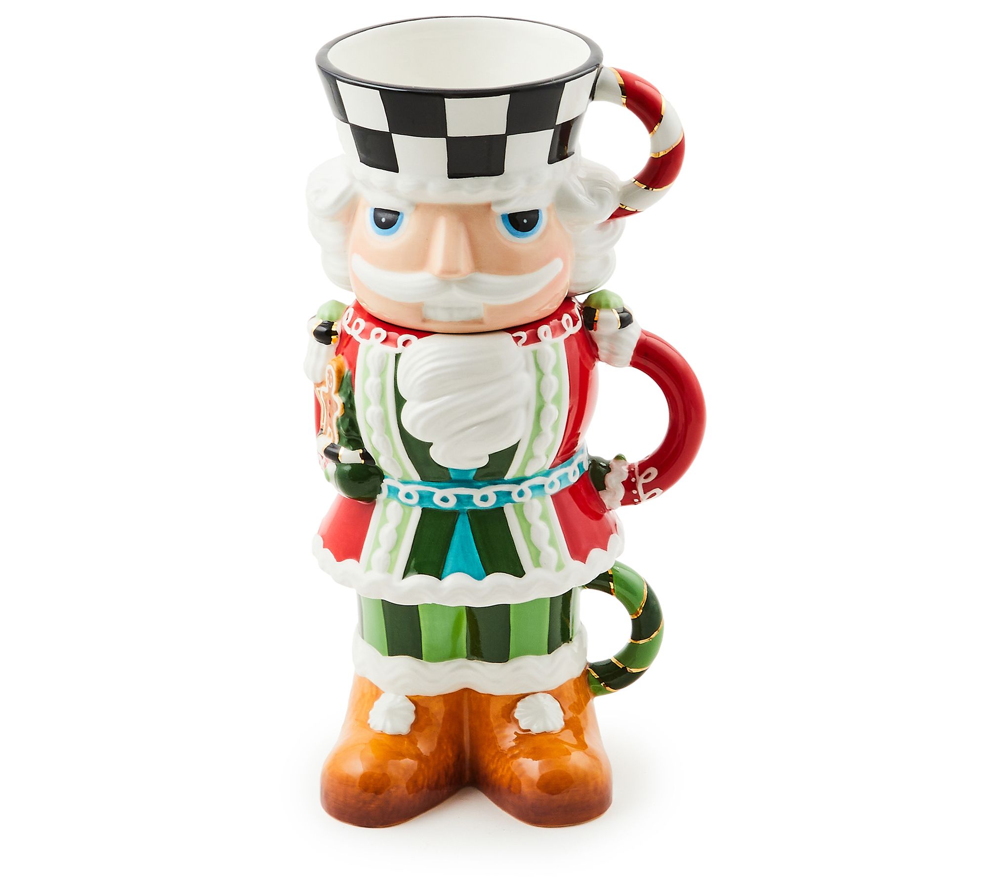 MacKenzie-Childs Set of 3 Stacking Holiday Mugs