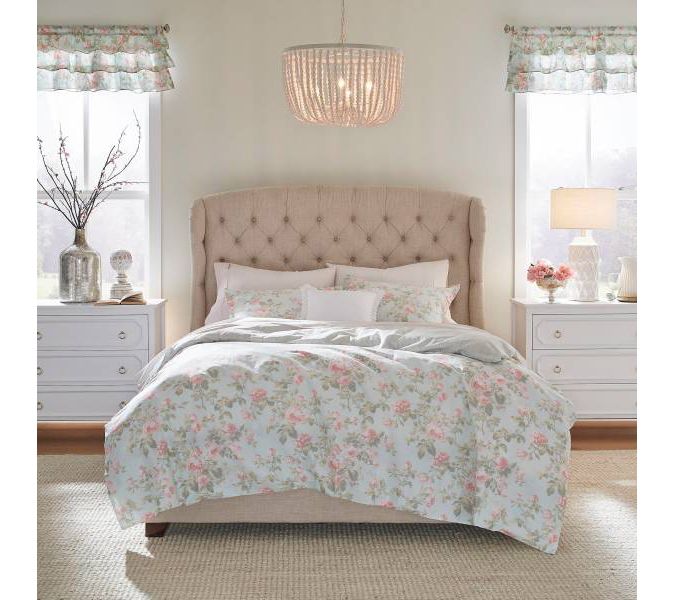Laura Ashley Ma delynn - Blue F ull/Queen Duvet Cover Set