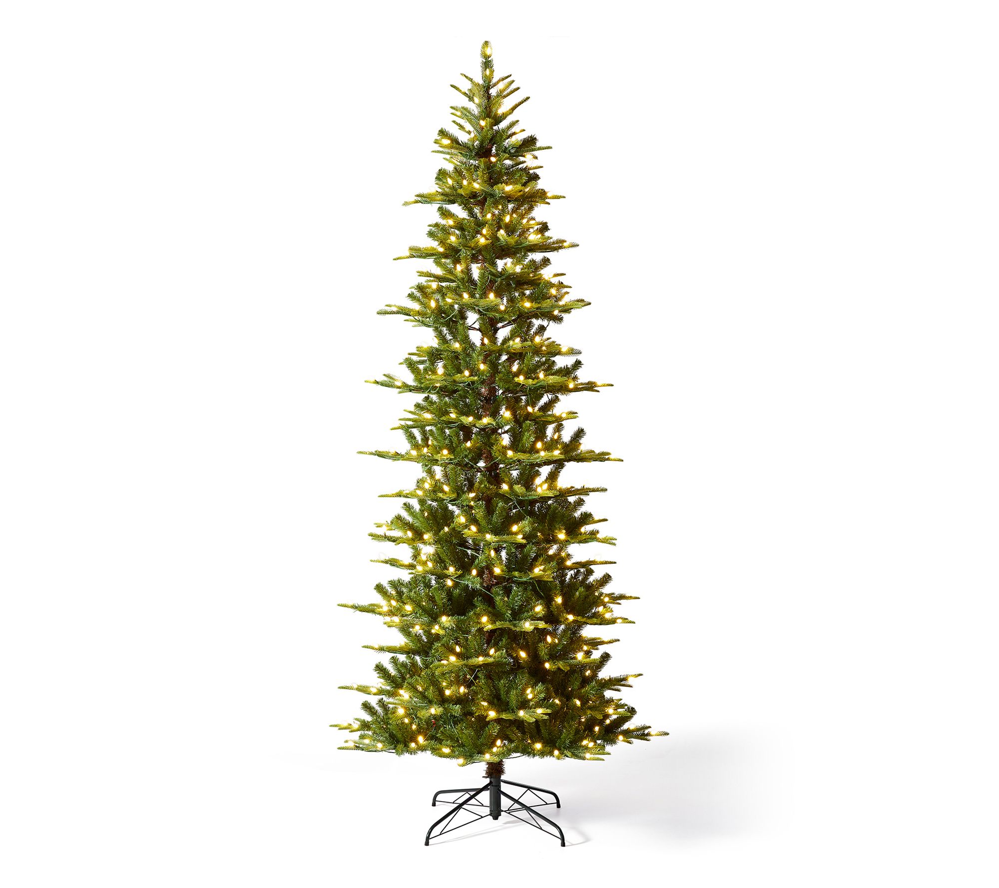 Glitzhome 9' Pre-Lit Slim Fir Faux Christmas Tree