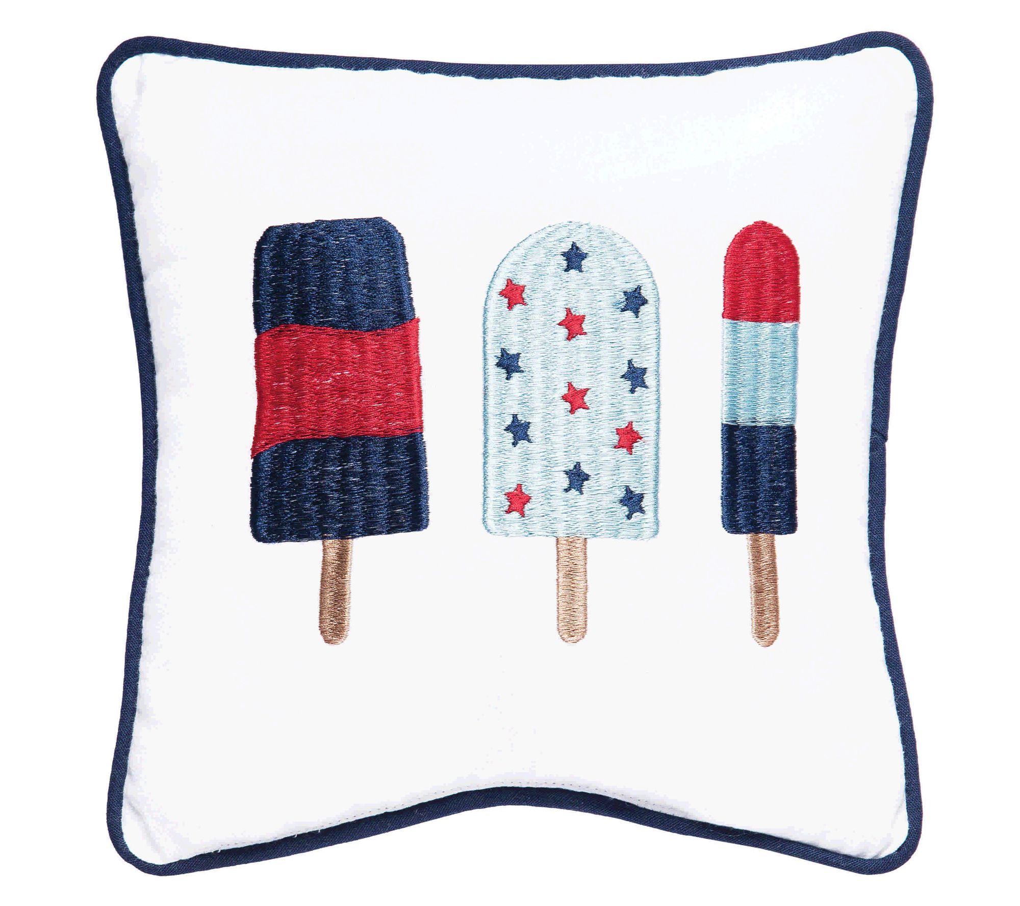 3 Popsicles Throw Pillow by Valerie