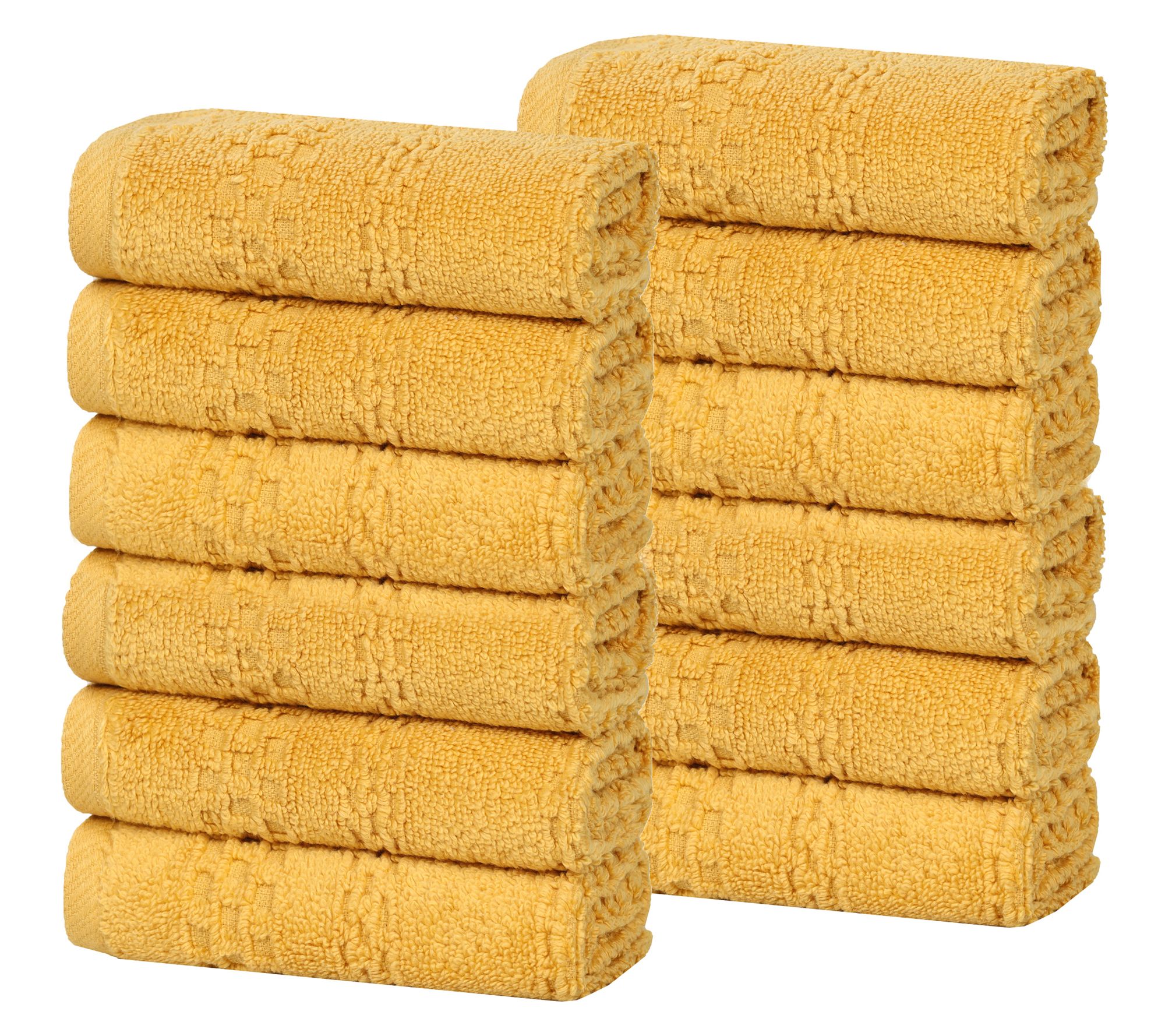 Superior 12 Piece Playa Zero Twist Cotton FaceTowel Set