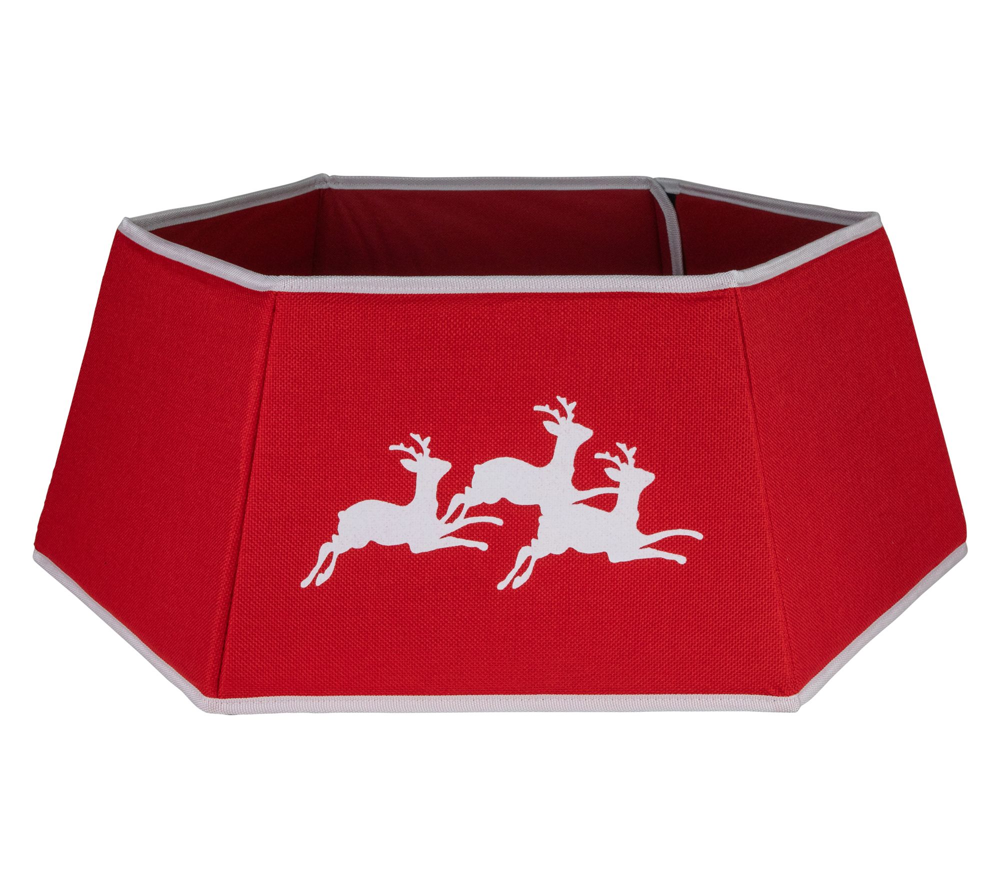 Northlight 26" Burlap w/ Reindeer Christmas Tree Collar