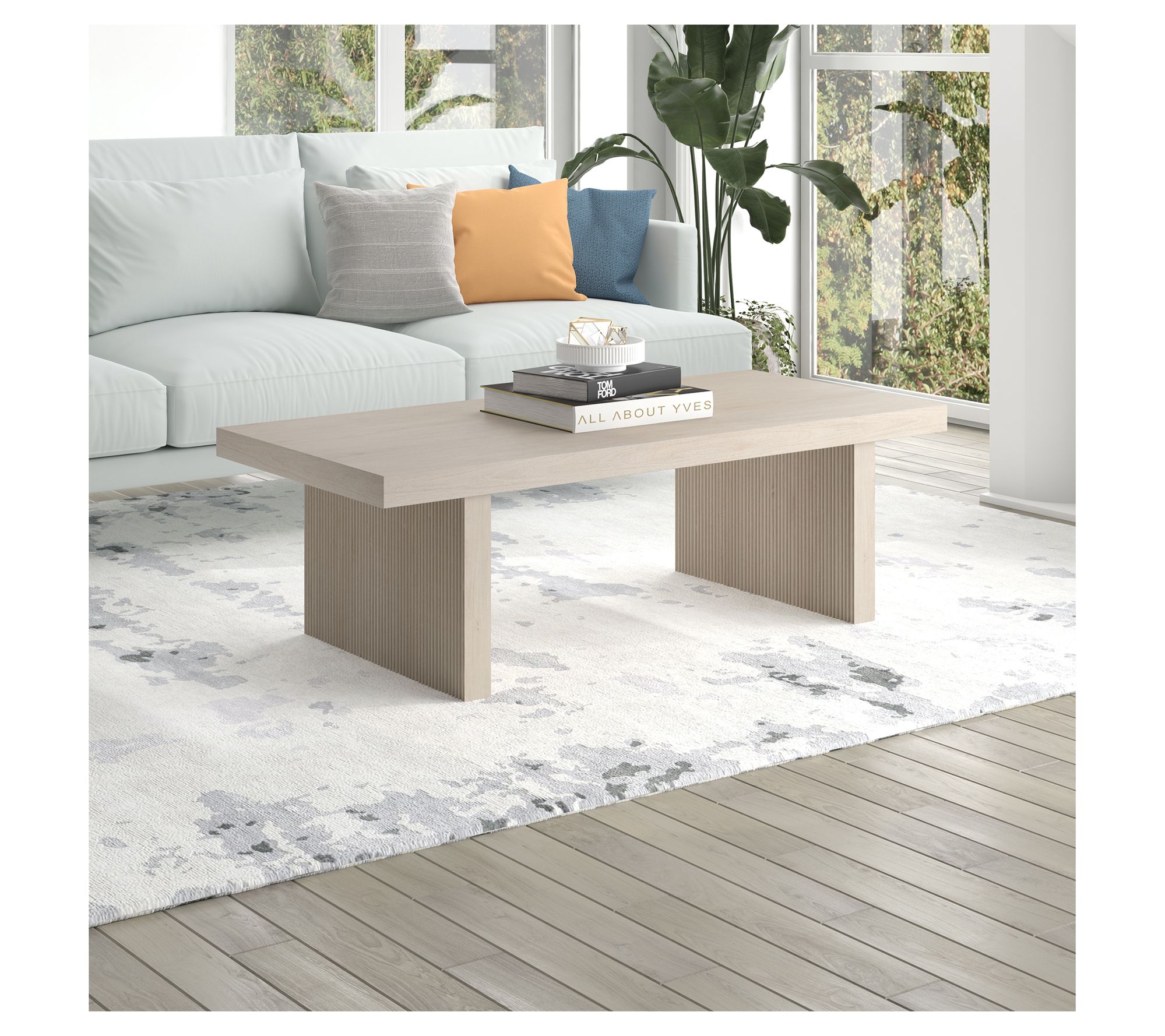 Hudson&Canal Soren 48" Wide Rectangular CoffeeTable