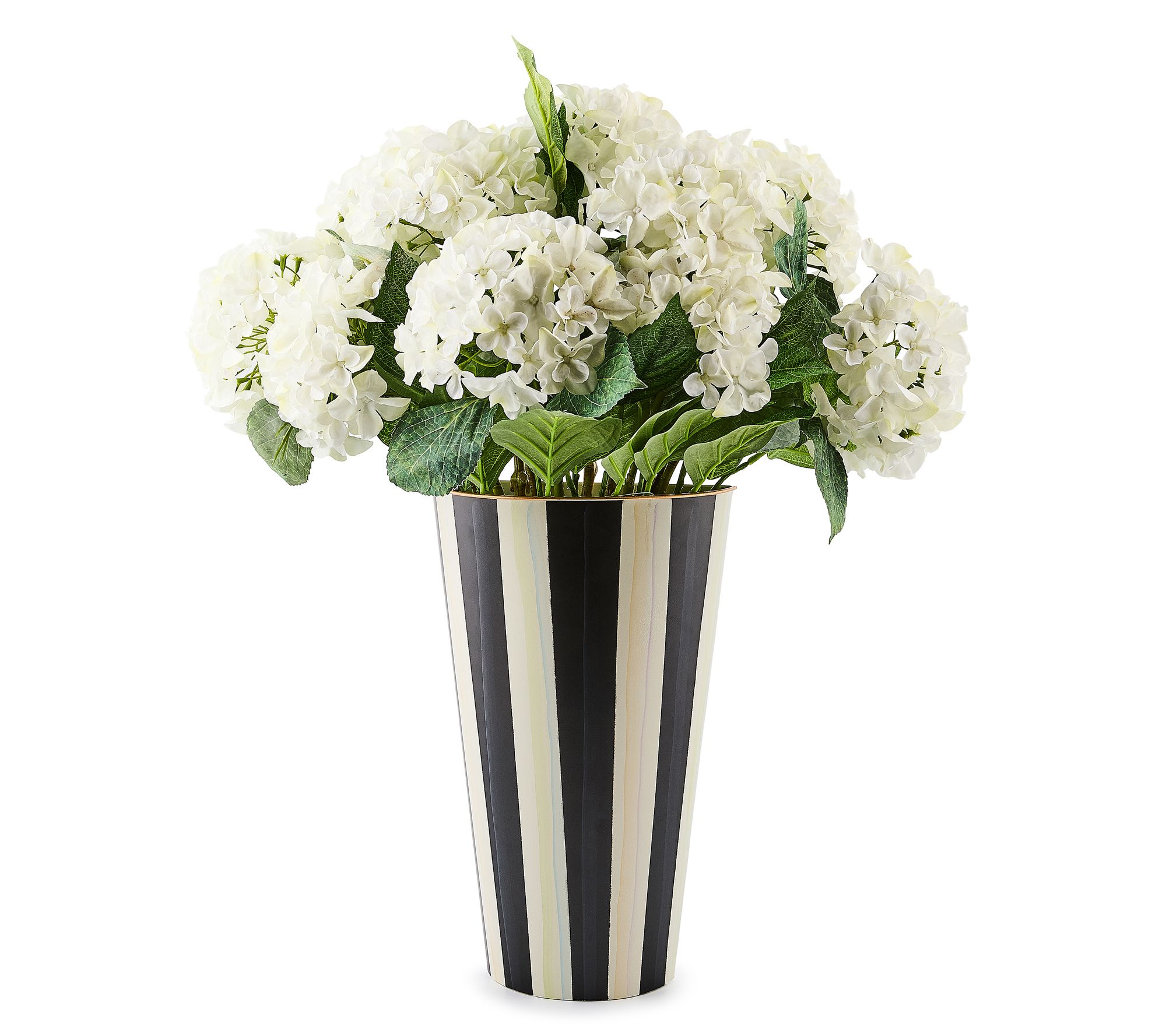 "As Is" MacKenzie- Childs Hanging Basket with Floral Insert