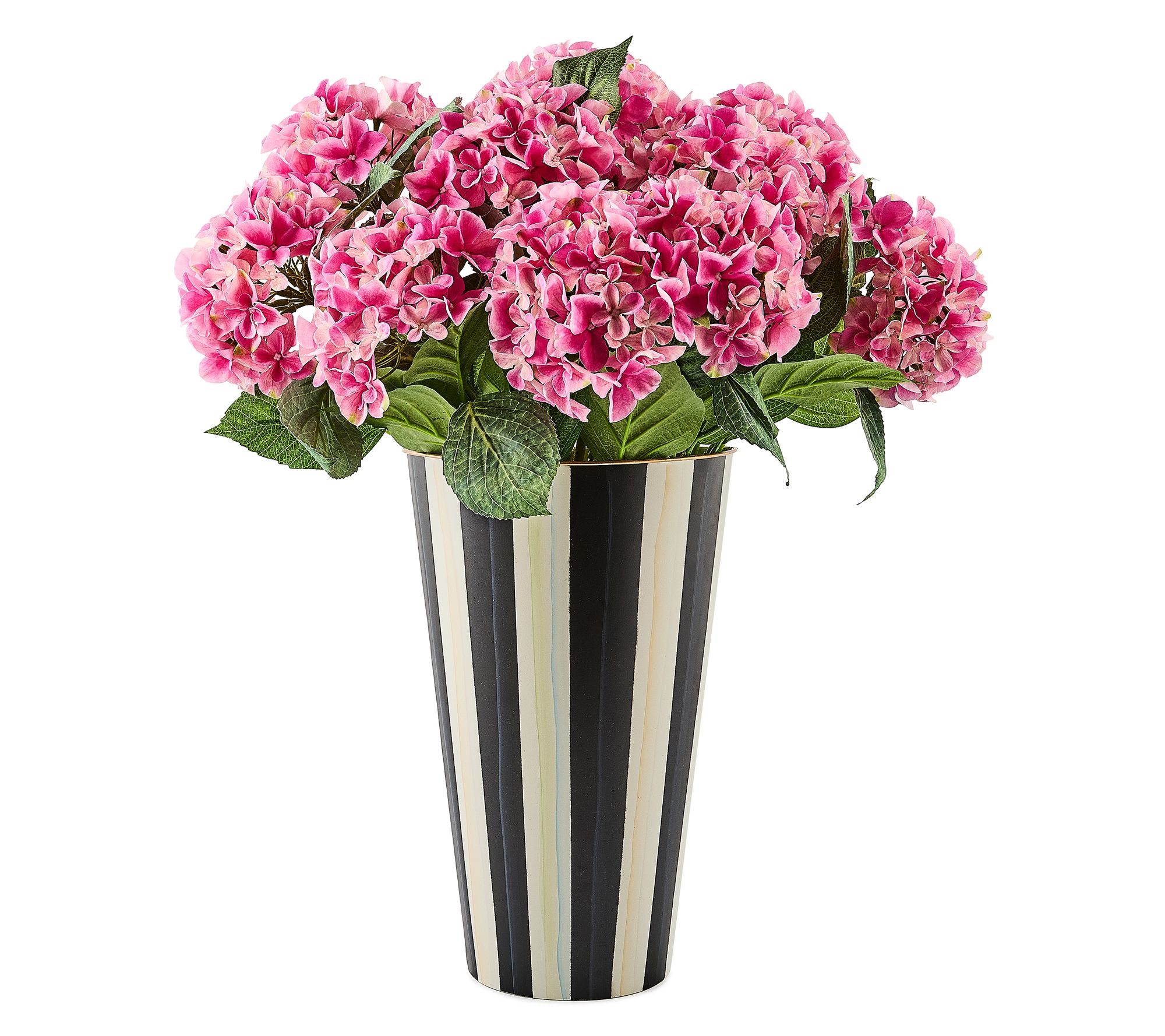 "As Is" MacKenzie- Childs Hanging Basket with Floral Insert