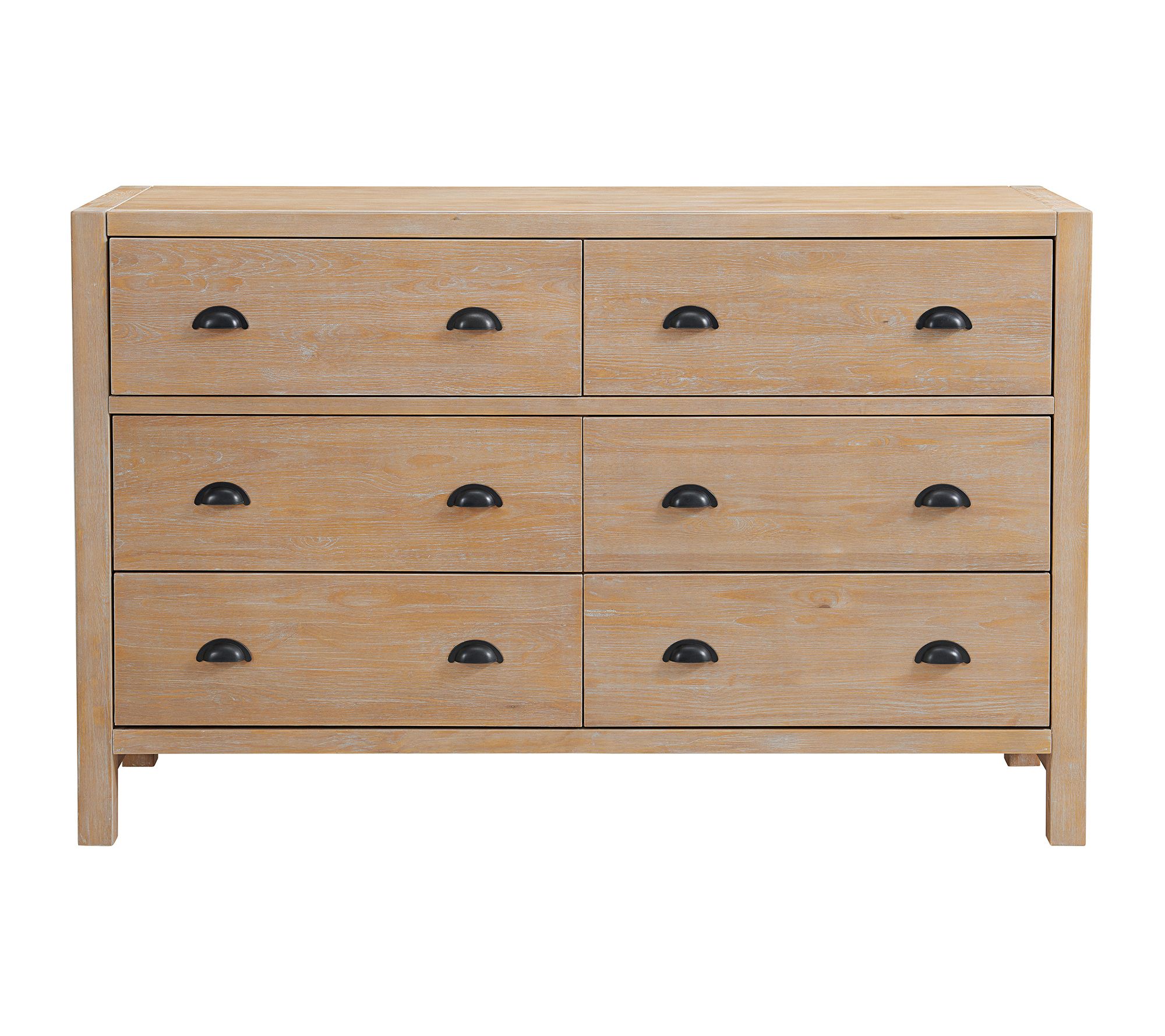Alaterre Furniture Arden 6-Drawer Double Dresser Chest Storage
