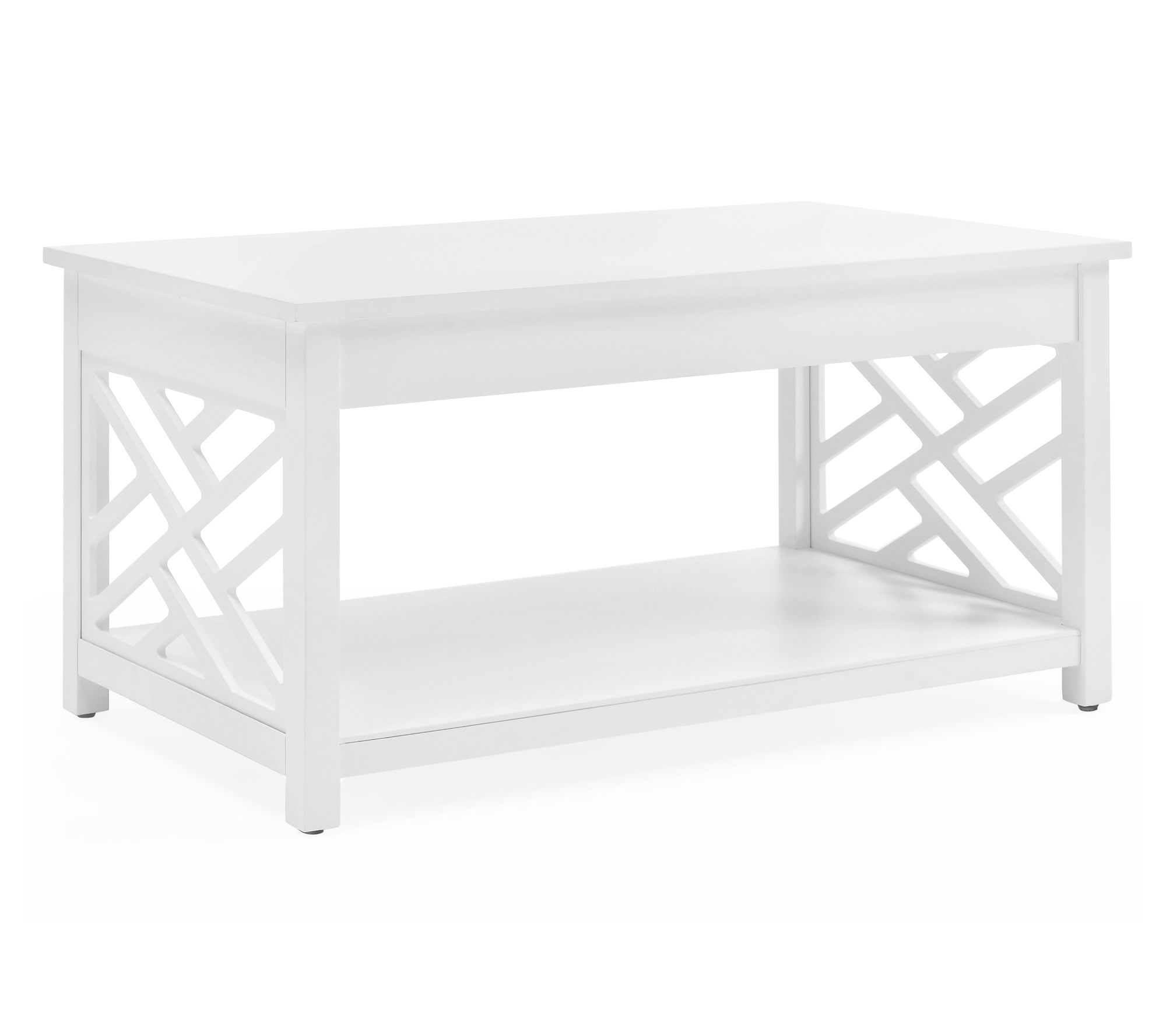 Alaterre Furniture Coventry Coffee Table Open-Detailing Accent