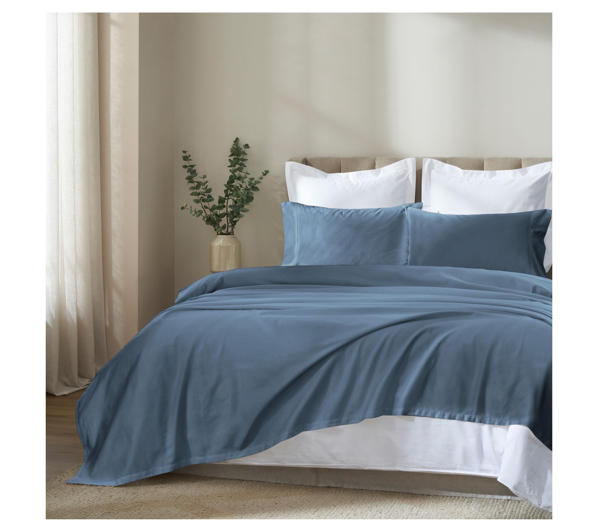 Superior Apus 500 TC Cotton Deep Pocket Sheet Set, Twin