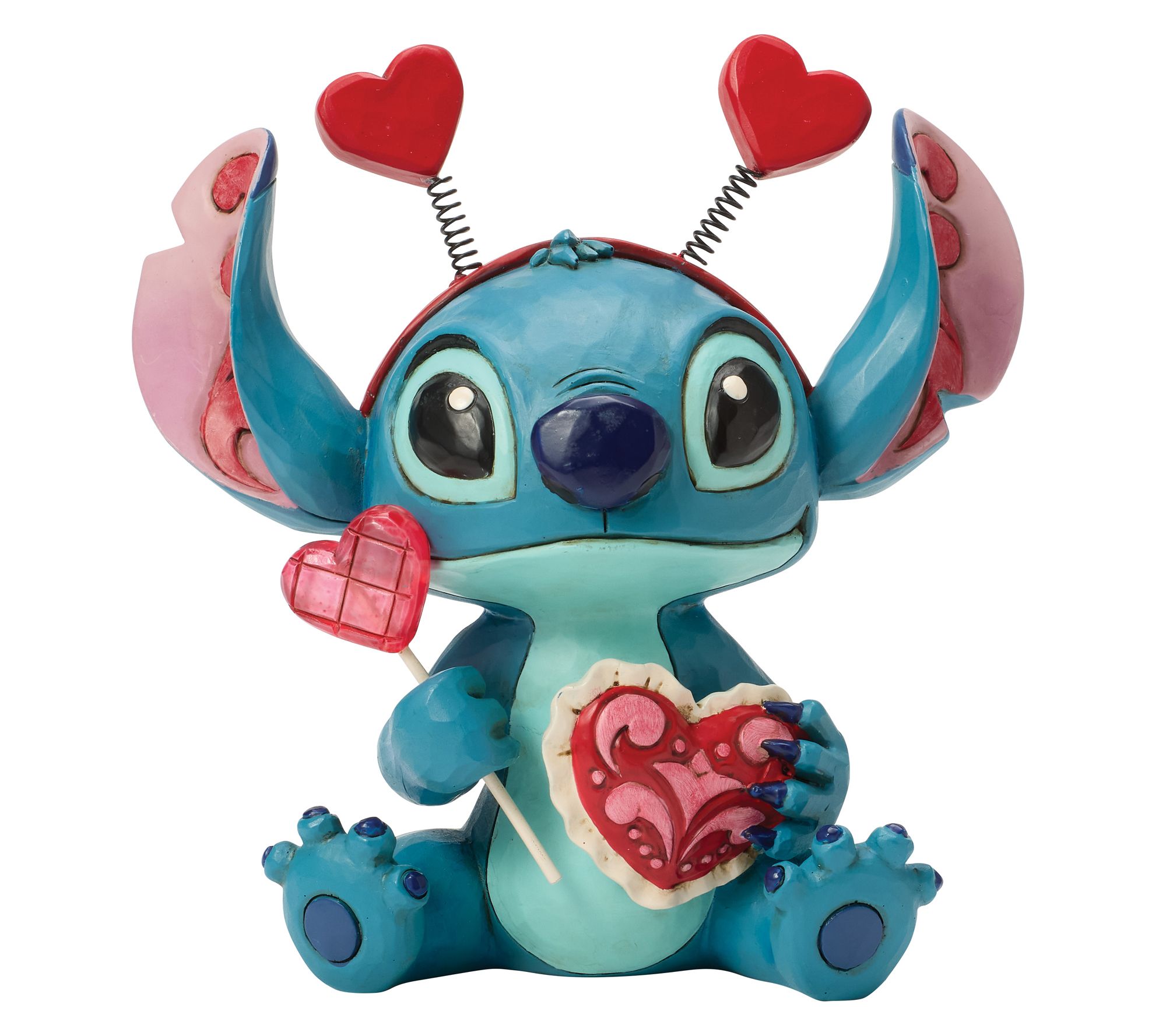 Jim Shore Disney Traditions Stitch Valentines Figurine 5in H